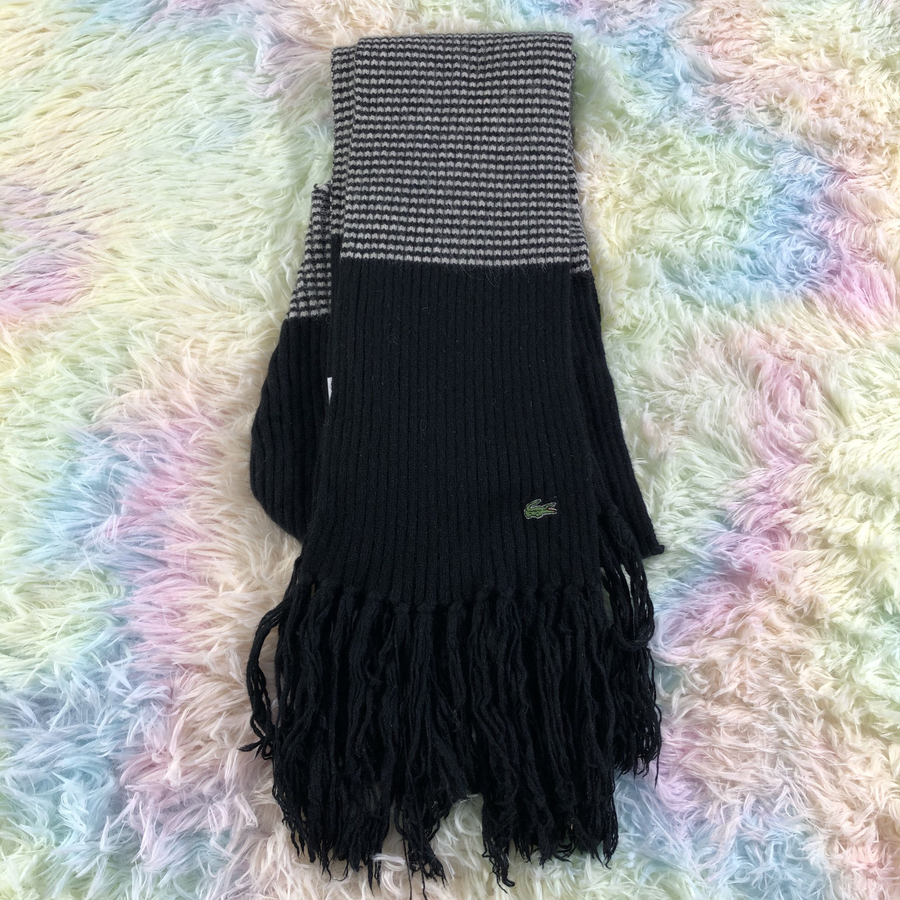 Lacoste × Vintage Lacoste Scarf / Muffler / Neckwear - KM57 Size ONE SIZE - 4 Thumbnail