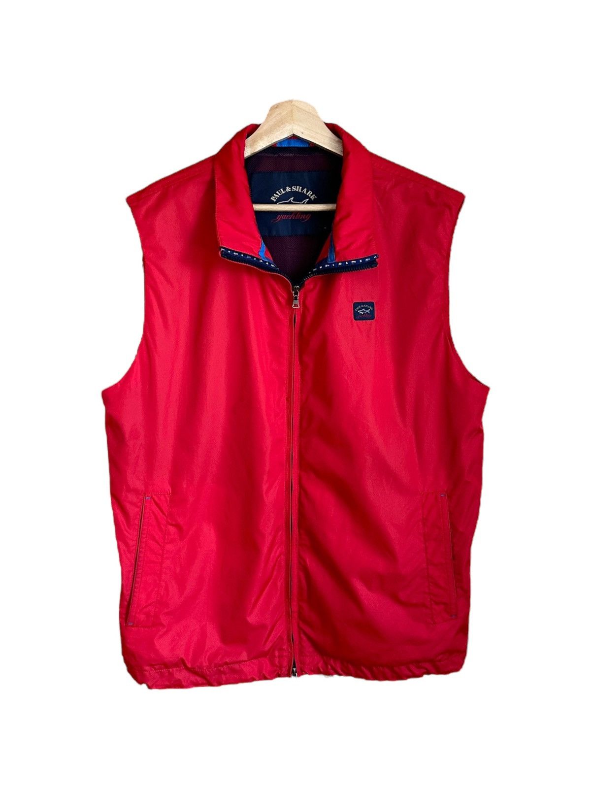 Paul & Shark Paul & Shark Red Quilted Vest XL- L Jacket Yachting Italy Size US XL / EU 56 / 4 - 1 Thumbnail