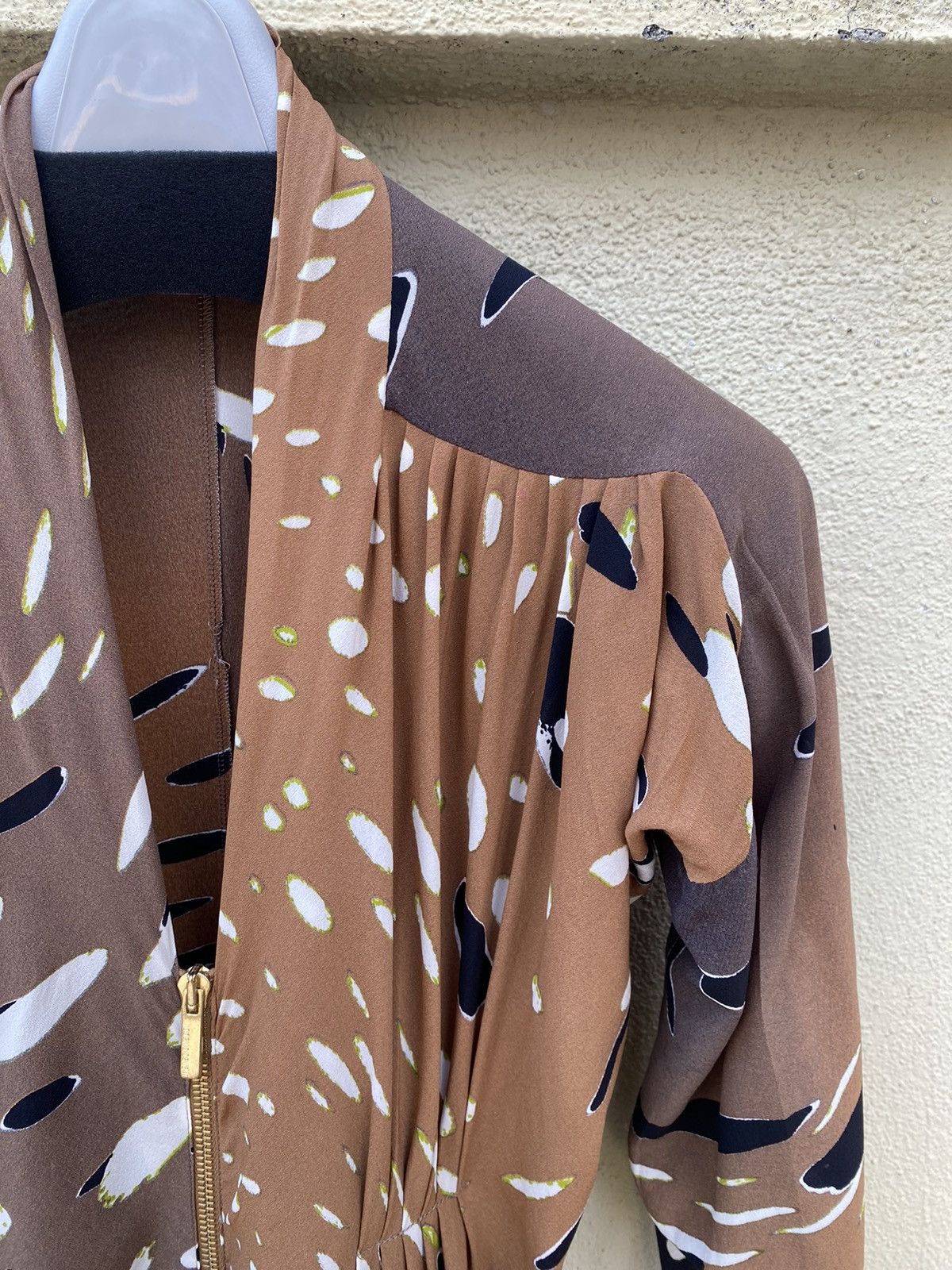 Roberto Cavalli brown silk dress Size M / US 6-8 / IT 42-44 - 3 Thumbnail