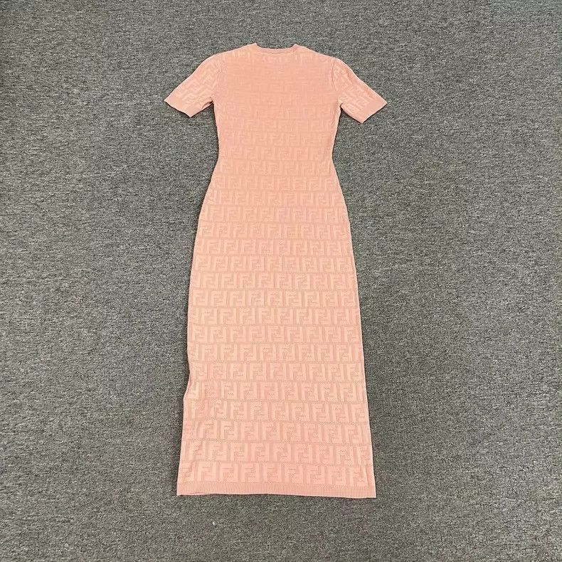 Fendi Fendi Knitted Dress with Double F Print Size US 38 / EU 54 - 2 Thumbnail