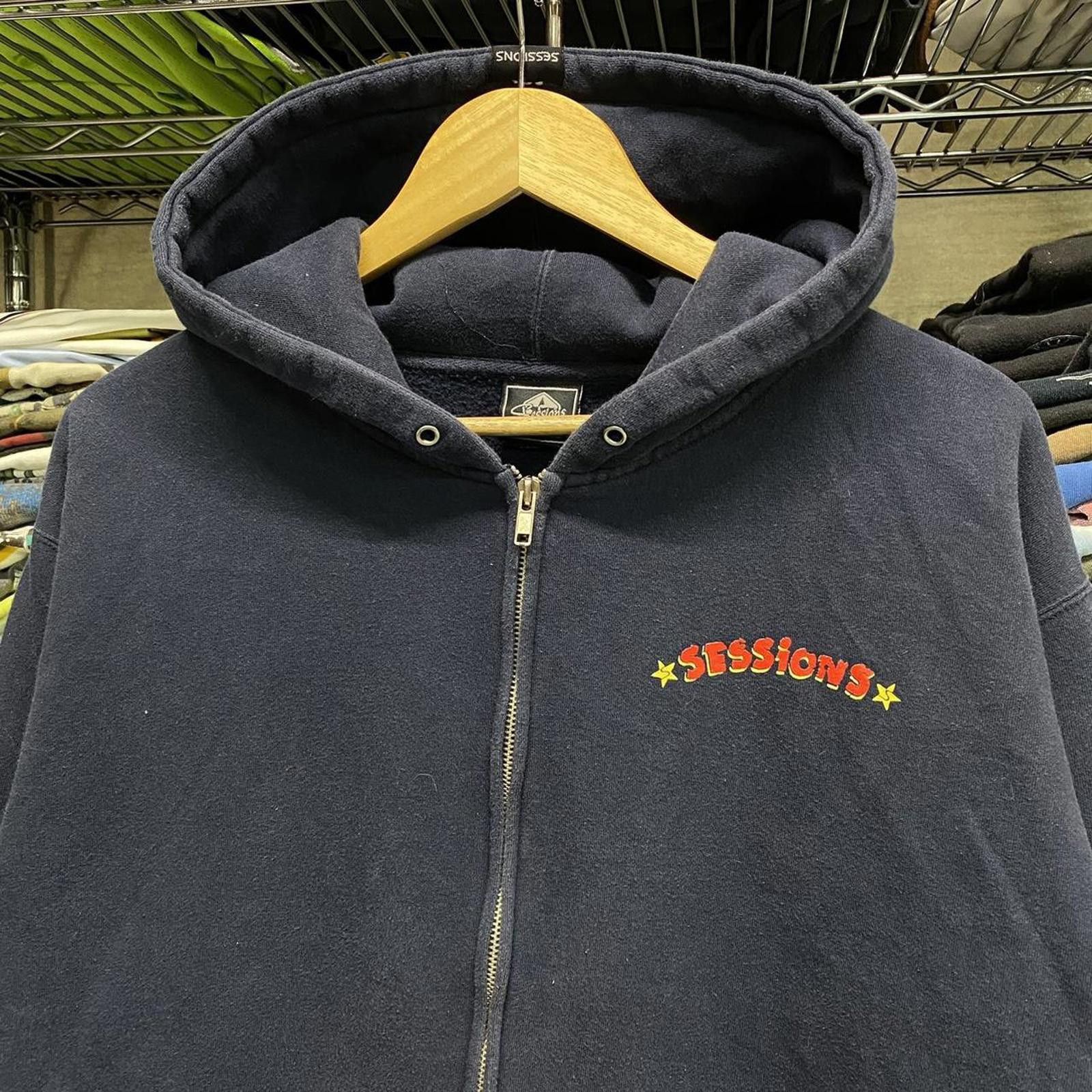 Sessions 90s/y2k sessions skate zip up hoodie luchador el campeón Size US M / EU 48-50 / 2 - 3 Thumbnail