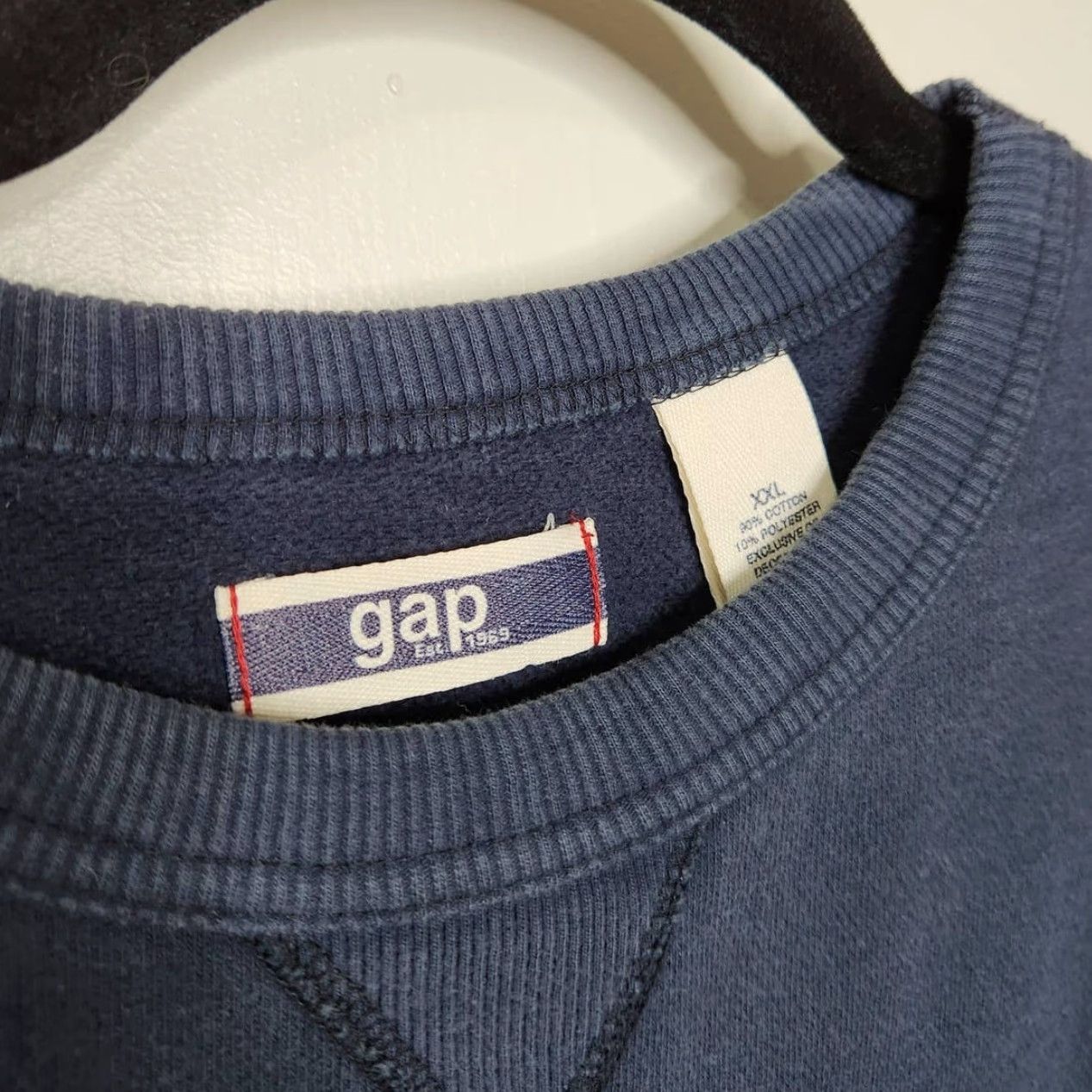 Gap VINTAGE Gap Denim y2k Crewneck Sweatshirt Blue VTG 2XL Unisex Adults Pullover Sweatshirt Blue VTG 90s Womens/Mens Size US XXL / EU 58 / 5 - 2 Thumbnail