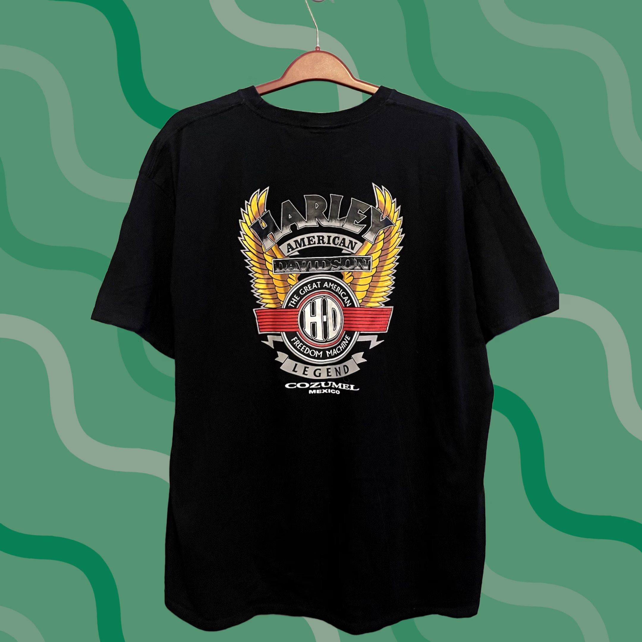 Harley Davidson Harley-Davidson T-Shirt Mens 2XL Black 90s Theme Size US XXL / EU 58 / 5 - 1 Thumbnail