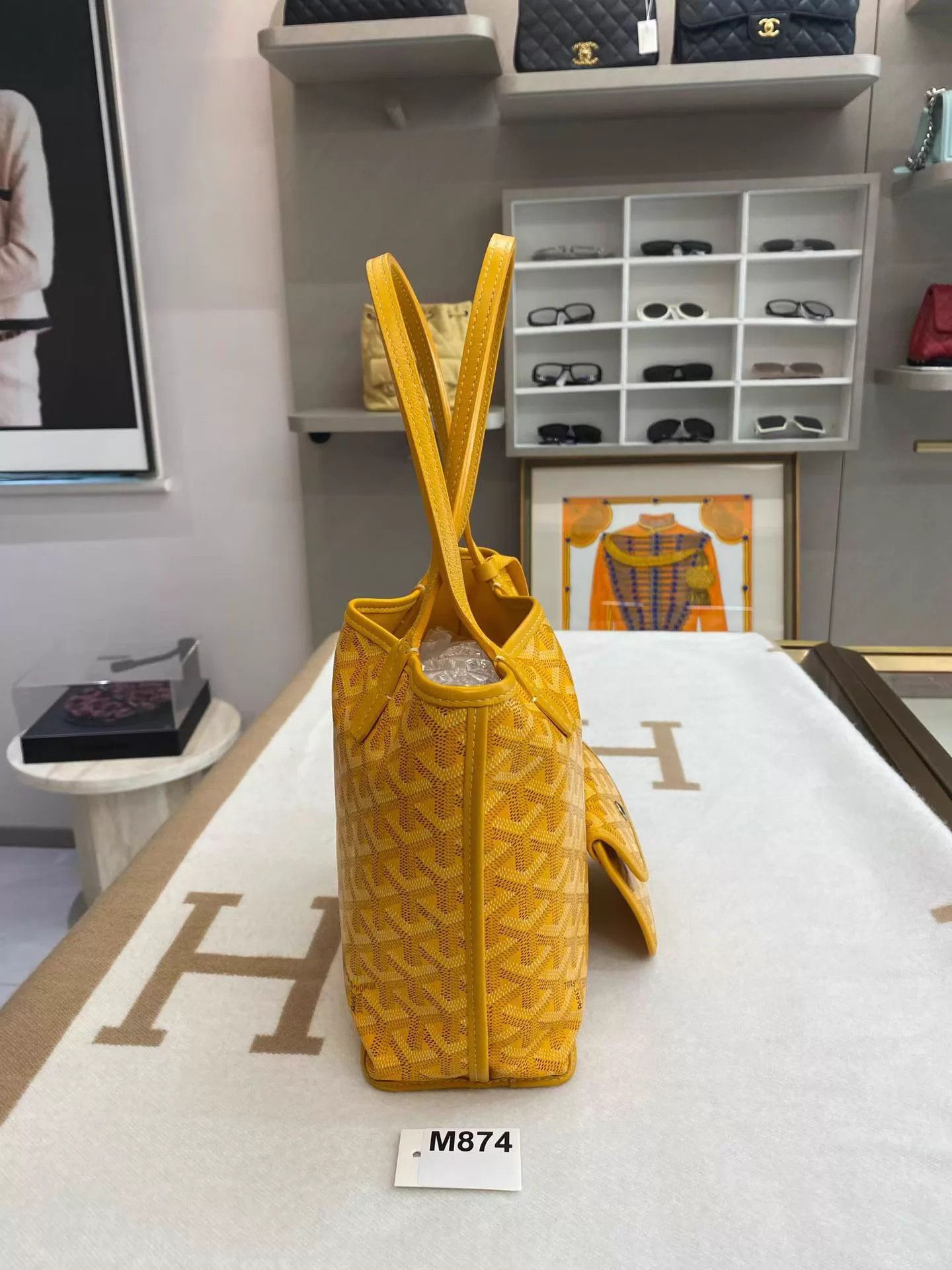 Goyard Goyard Anjou Mini Tote Yellow 20x10x20 19M874 New Size ONE SIZE - 7 Thumbnail