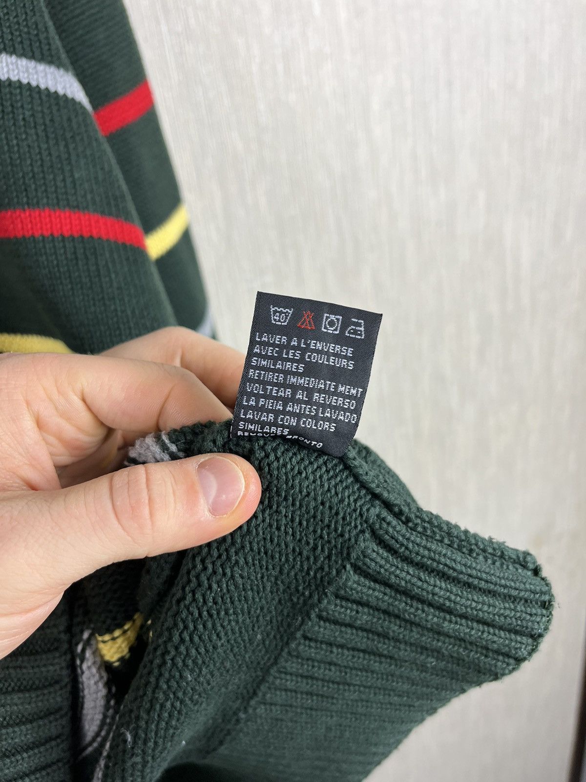 Paul & Shark × Vintage Paul & Shark vintage striped knit sweater half zip logo Size US L / EU 52-54 / 3 - 16 Thumbnail