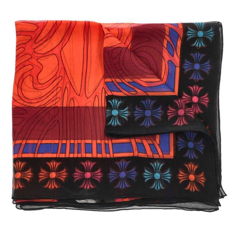 Chrome Hearts YEAT Foti Skull Silk Sheer Scarf | Grailed