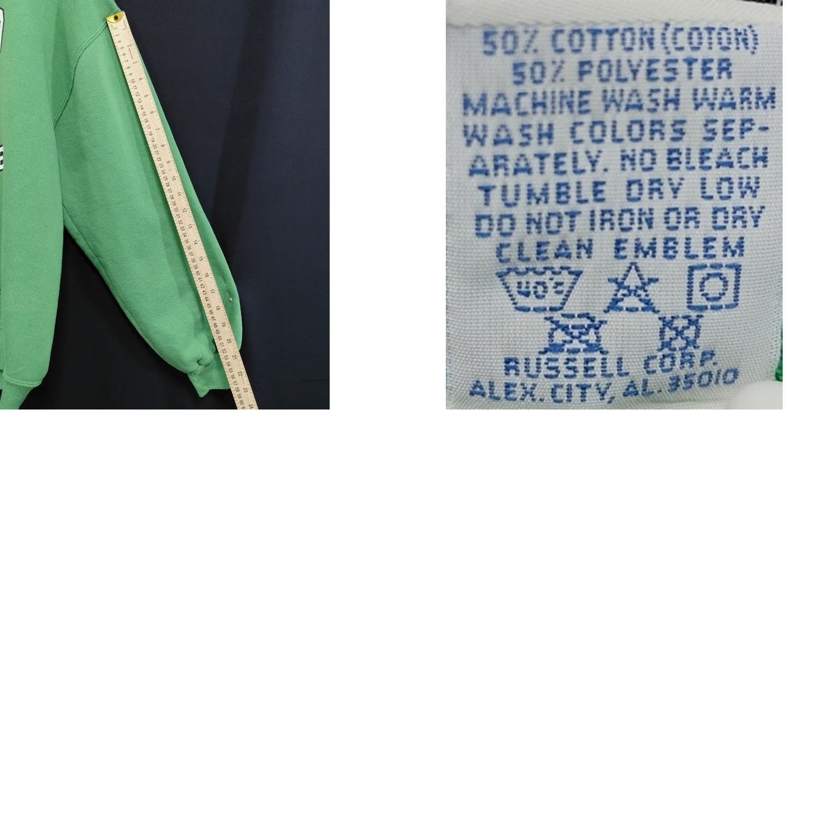 Russell Athletic VINTAGE Russell Athletic Sweatshirt Green XL Made in USA Knit Men Graphic Print Warmth Size US XL / EU 56 / 4 - 8 Thumbnail