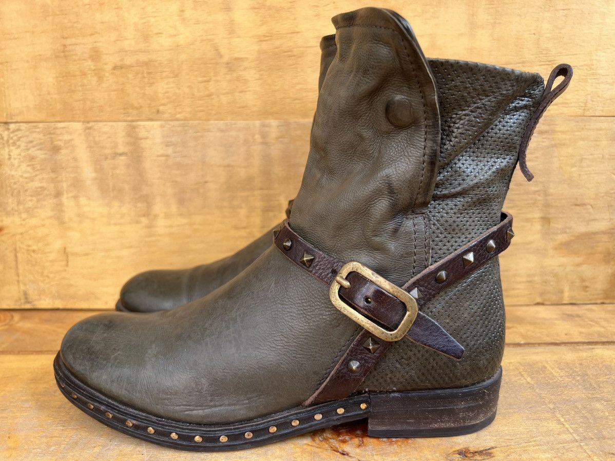 A.S.98 Airstep A.S.98 green leather ankle boots Size US 10 / IT 40 - 4 Thumbnail