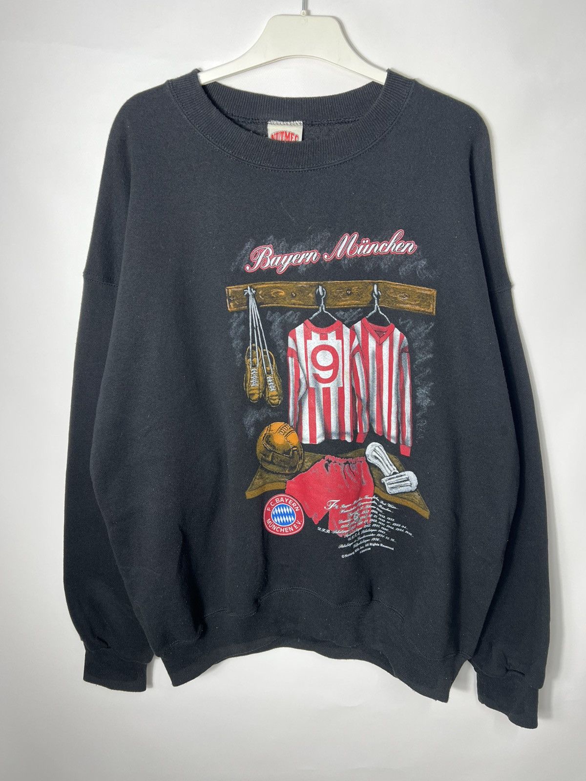 Vintage 90s Nutmeg Buyern Munich Soccer Football Sweatshirt