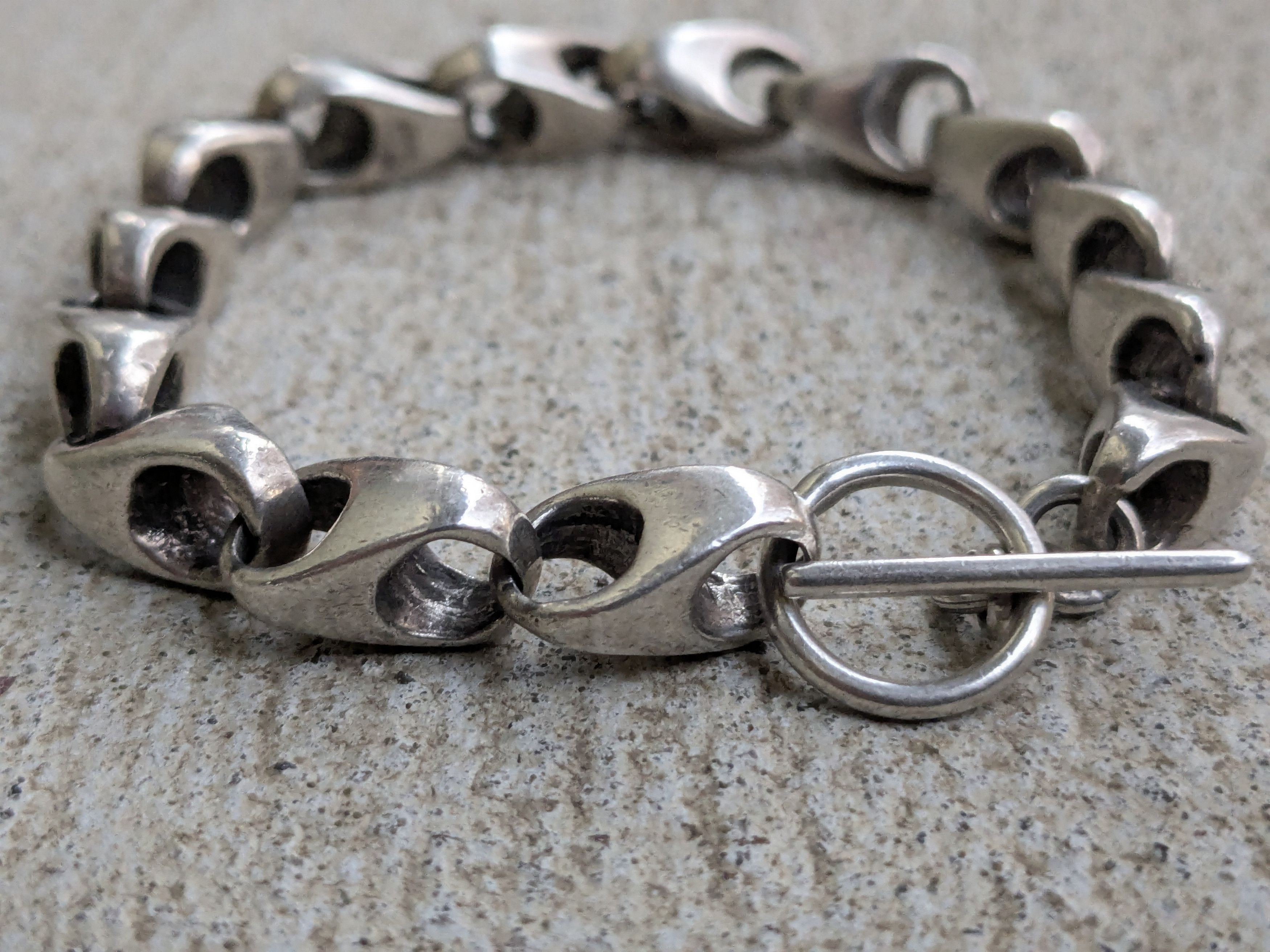 Jewelry × Vintage Vintage Sterling Silver Bracelet Modern Abstract Punk Size ONE SIZE - 3 Thumbnail