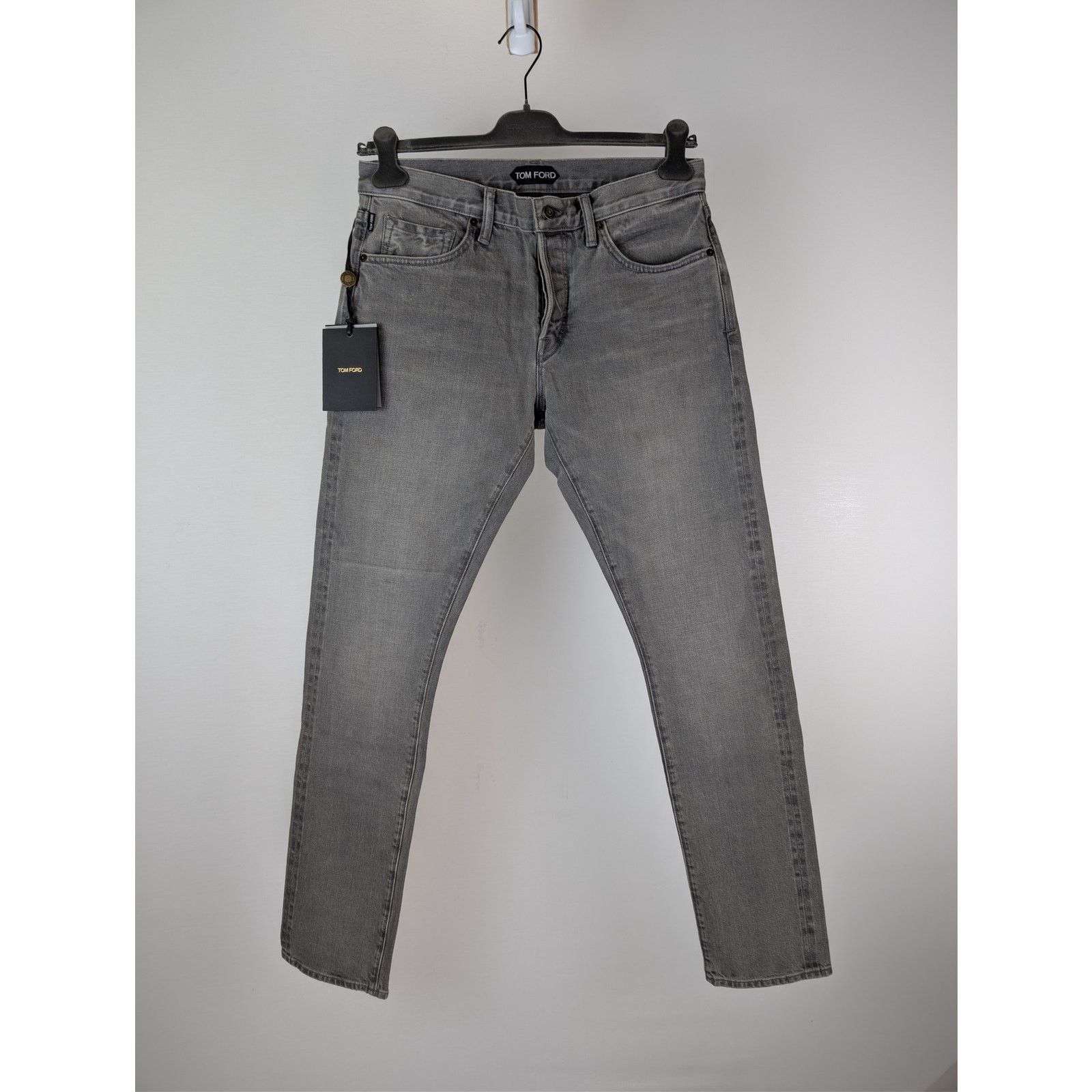 Tom Ford o1rshd1 Slim Denim Jeans in Grey Size US 33 - 1 Thumbnail