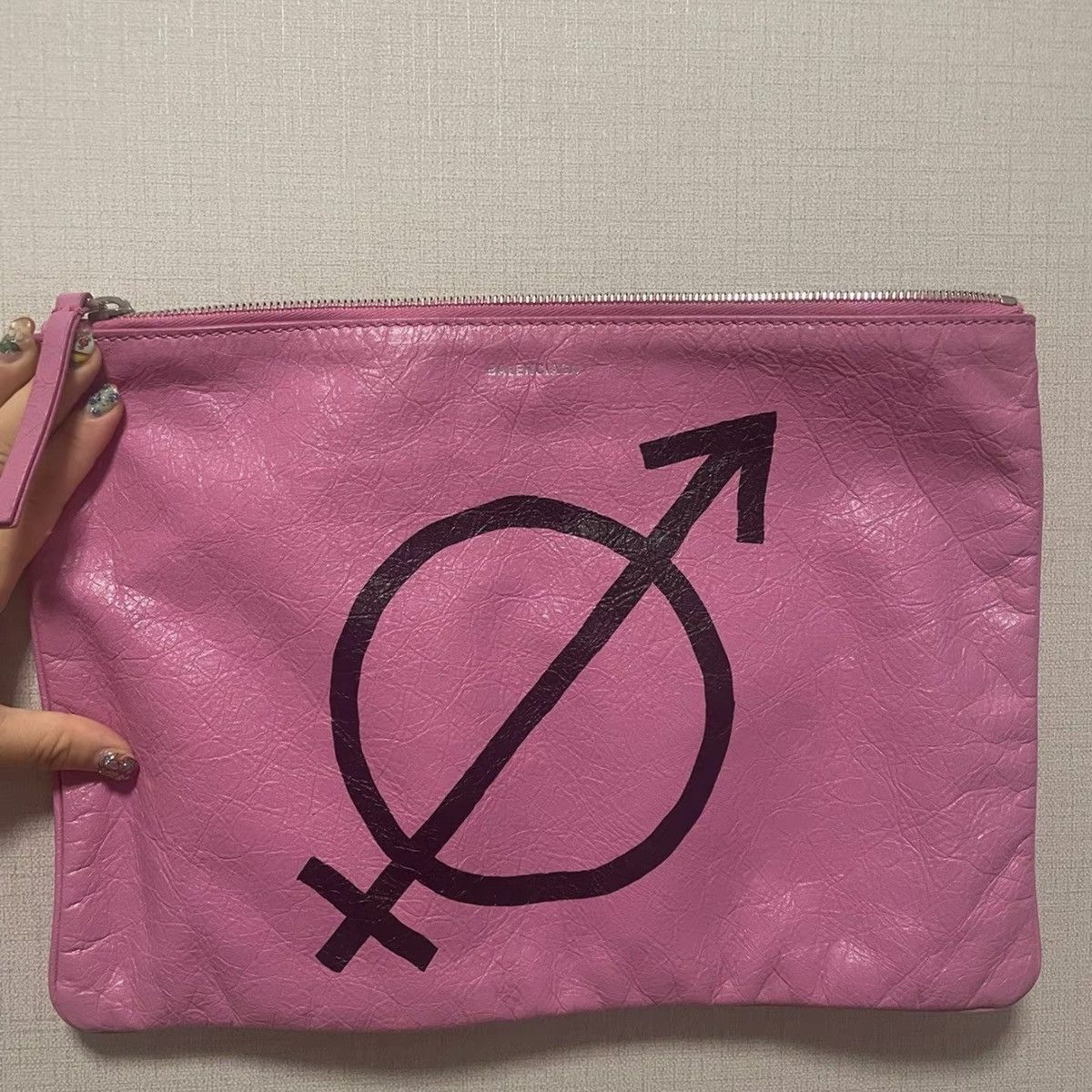 Balenciaga Gender Neutral Print Pouch Size ONE SIZE - 1 Thumbnail