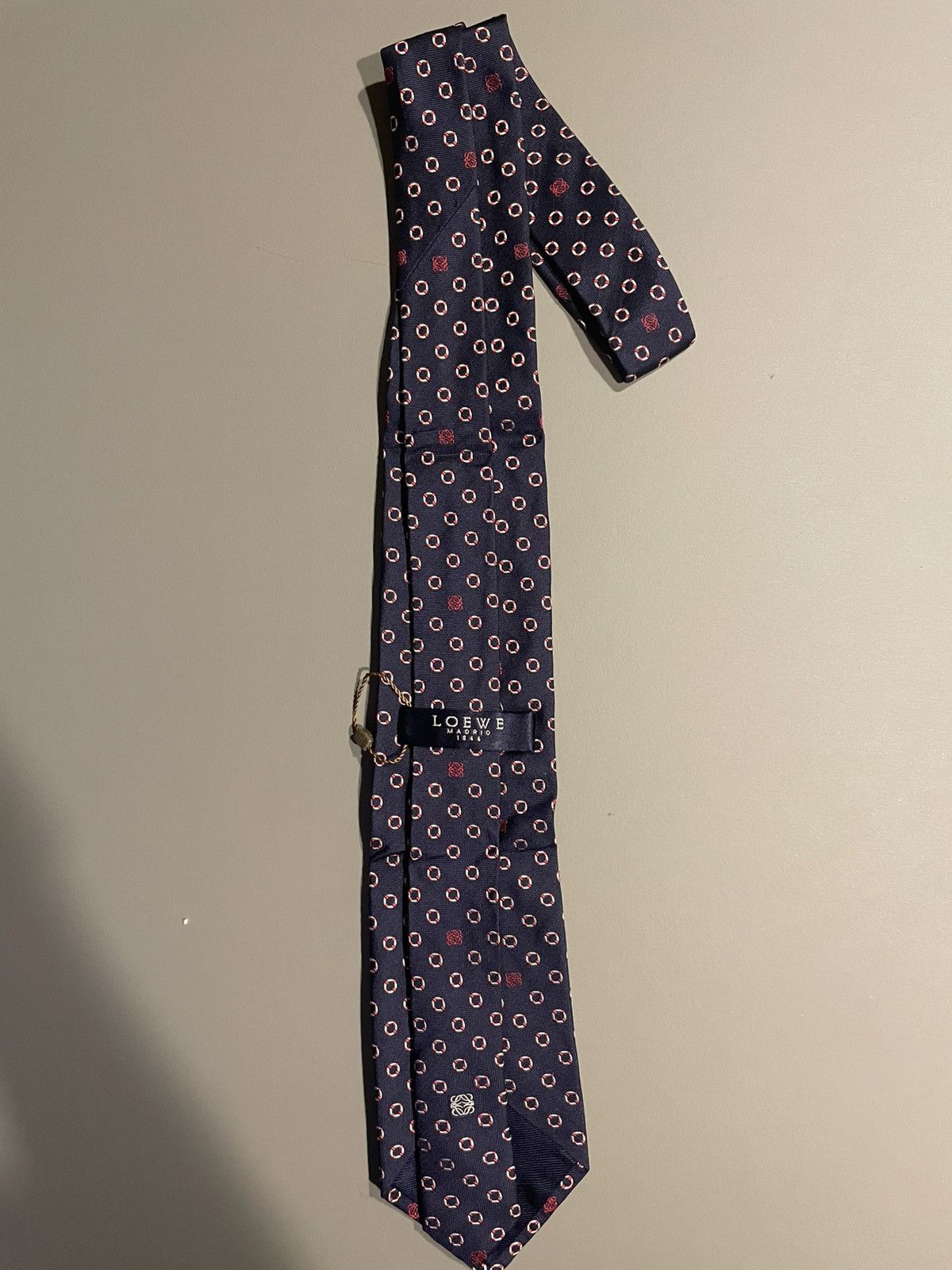 Loewe Loewe blue tie 100% Silk Size ONE SIZE - 2 Thumbnail