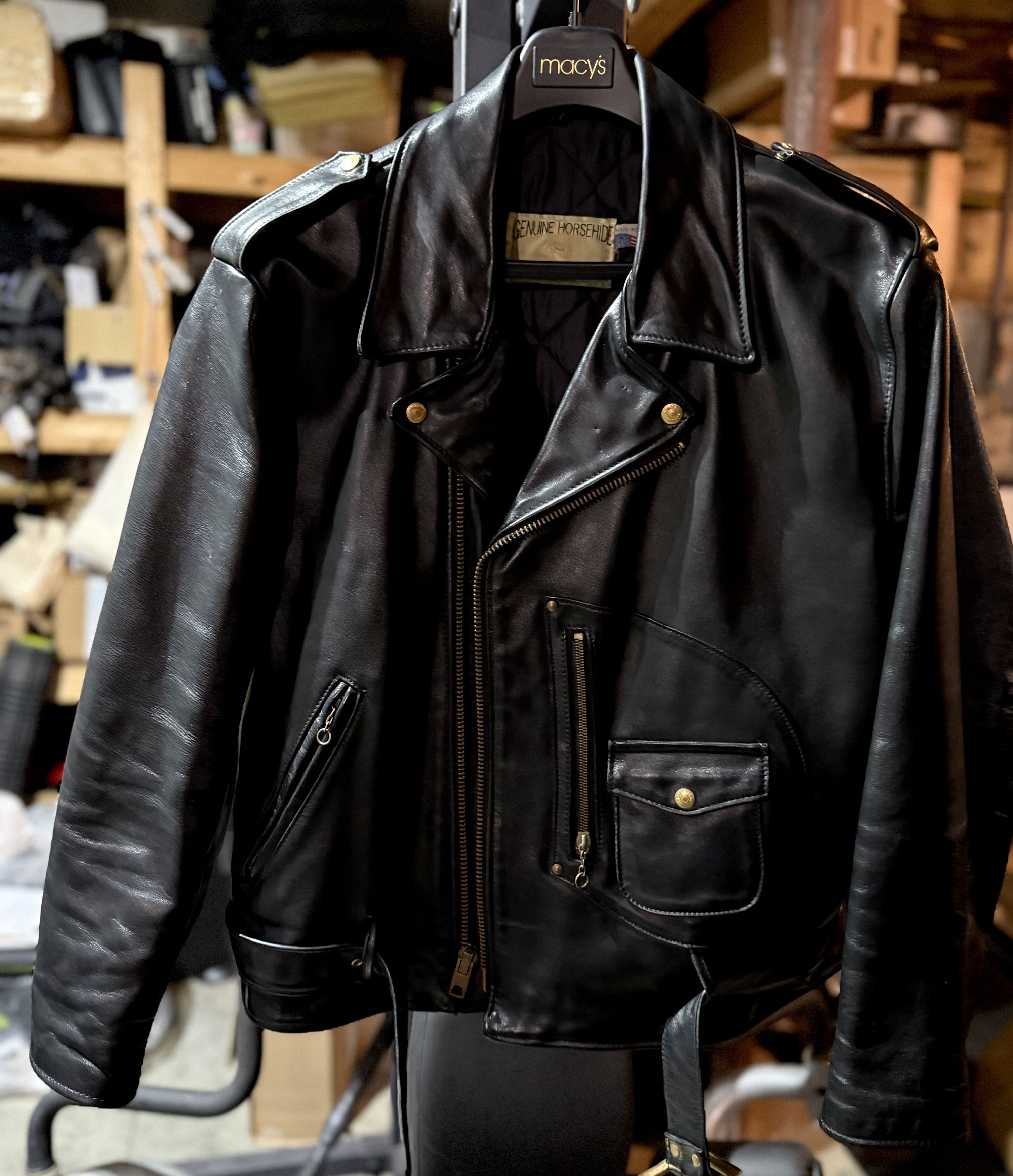 Schott Vintage 90’s Schott 611H Horsehide Sz48 Size US XXL / EU 58 / 5 - 1 Thumbnail