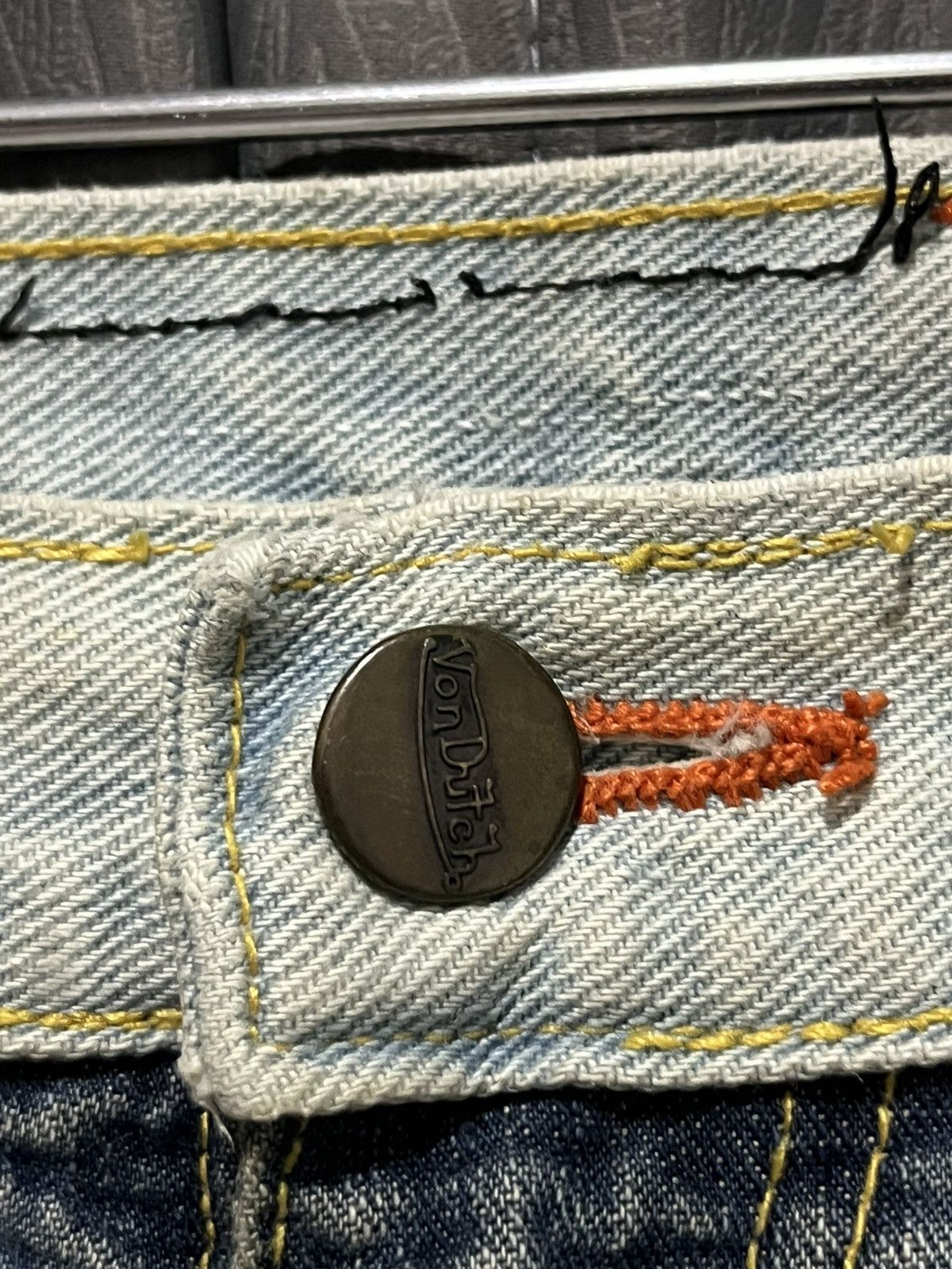 Vintage × Von Dutch Von Dutch Jeans Patchwork Bootleg 90s Baggy Size US 36 / EU 52 - 6 Thumbnail