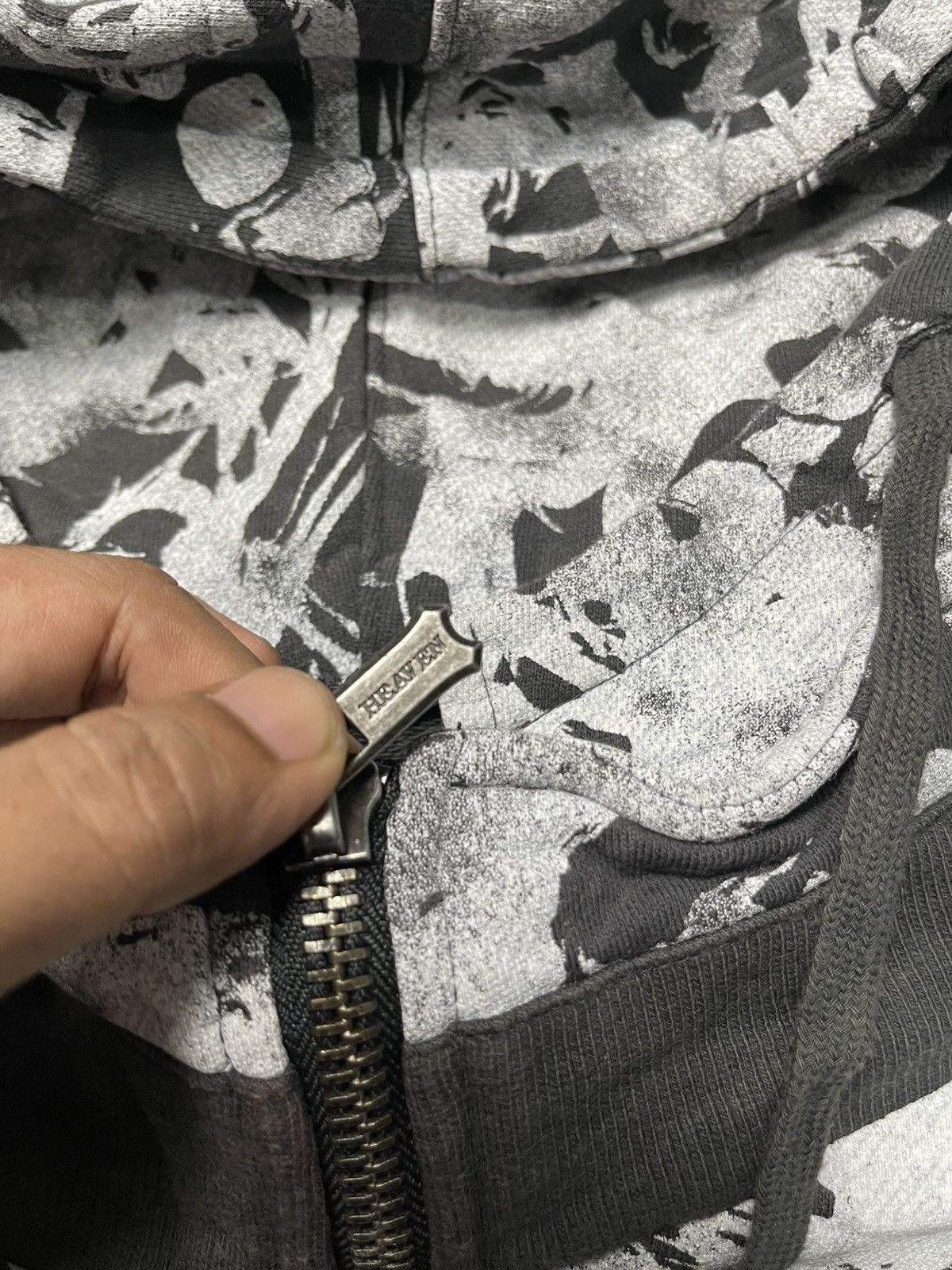 Seditionaries 00s HEAVEN AND EARTH DYE SKULL OVP BONO SERIES ZIPPER HOODIE Size US M / EU 48-50 / 2 - 12 Thumbnail