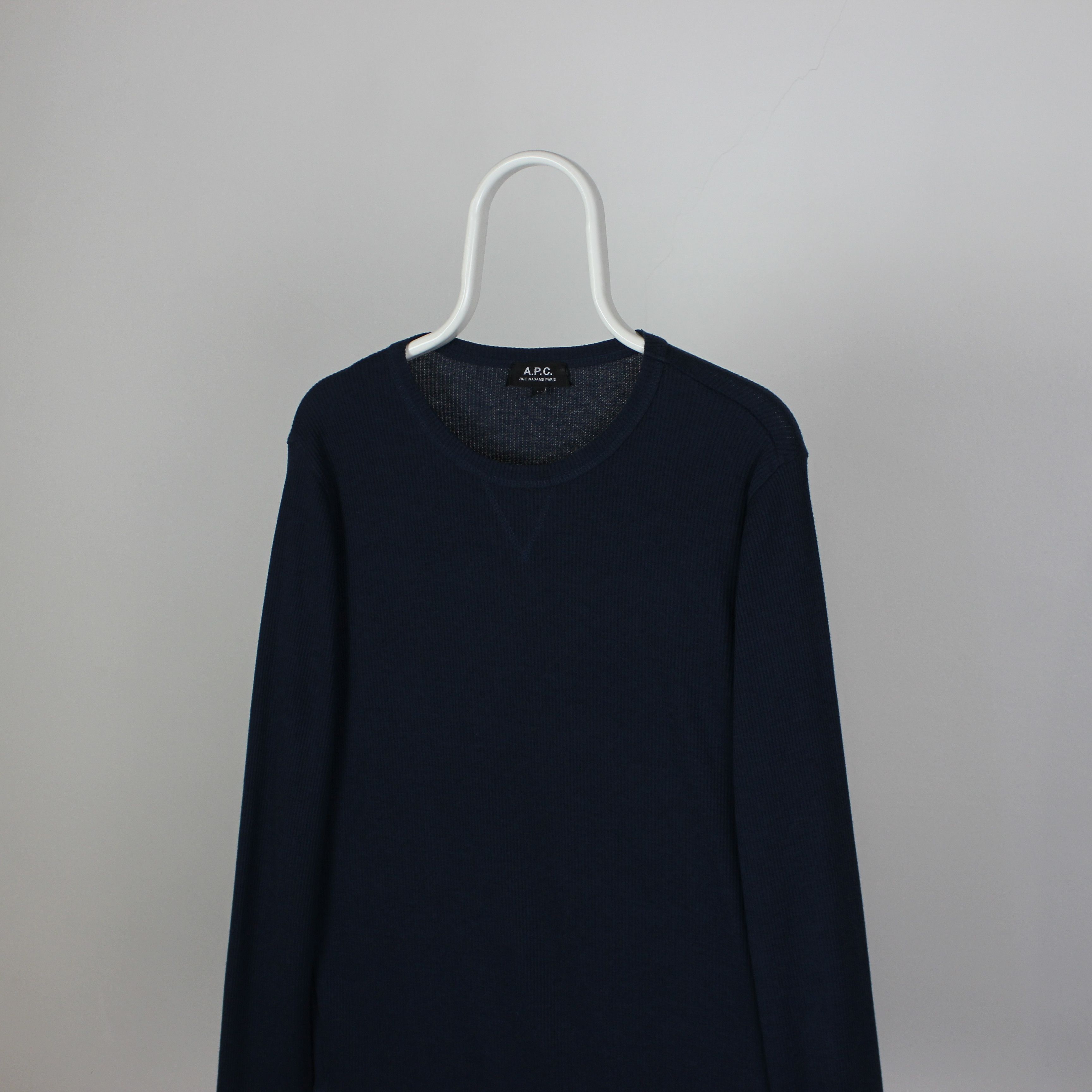 A.P.C. A.P.C Rue Madame Paris sweater men M blue Size US L / EU 52-54 / 3 - 5 Thumbnail