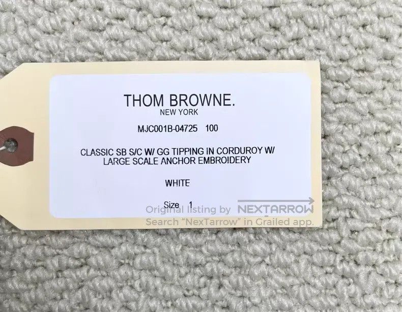 Thom Browne Thom Browne Corduroy Color Block Anchor Print Embroidered Size US S / EU 44-46 / 1 - 8 Thumbnail