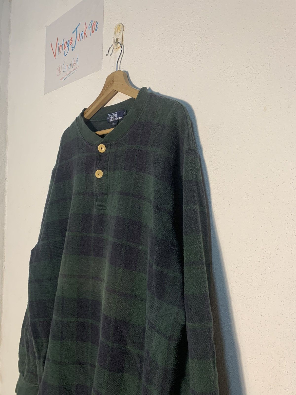Vintage Vintage Polo by RALPH LAUREN Long Sleeve Rugby shirt Size US XL / EU 56 / 4 - 3 Thumbnail