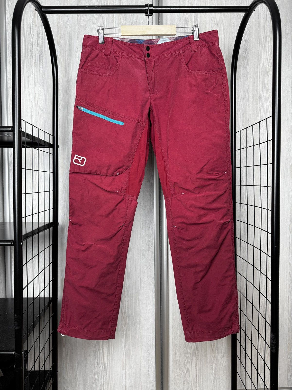 ORTOVOX Ortovox Corvara Red Burgundy Outdoor Women’s Pants L Size 30" / US 8 / IT 44 - 2 Thumbnail