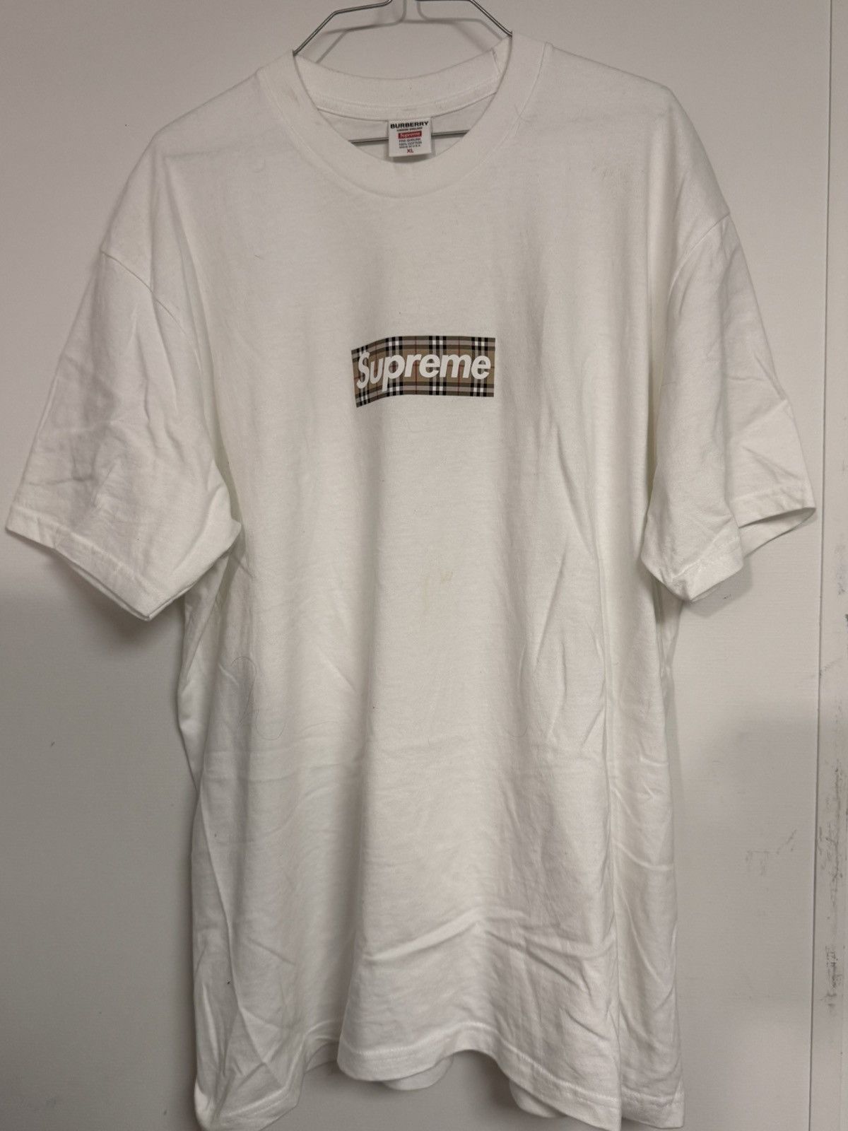 Burberry x Supreme Box Logo T-Shirt XL