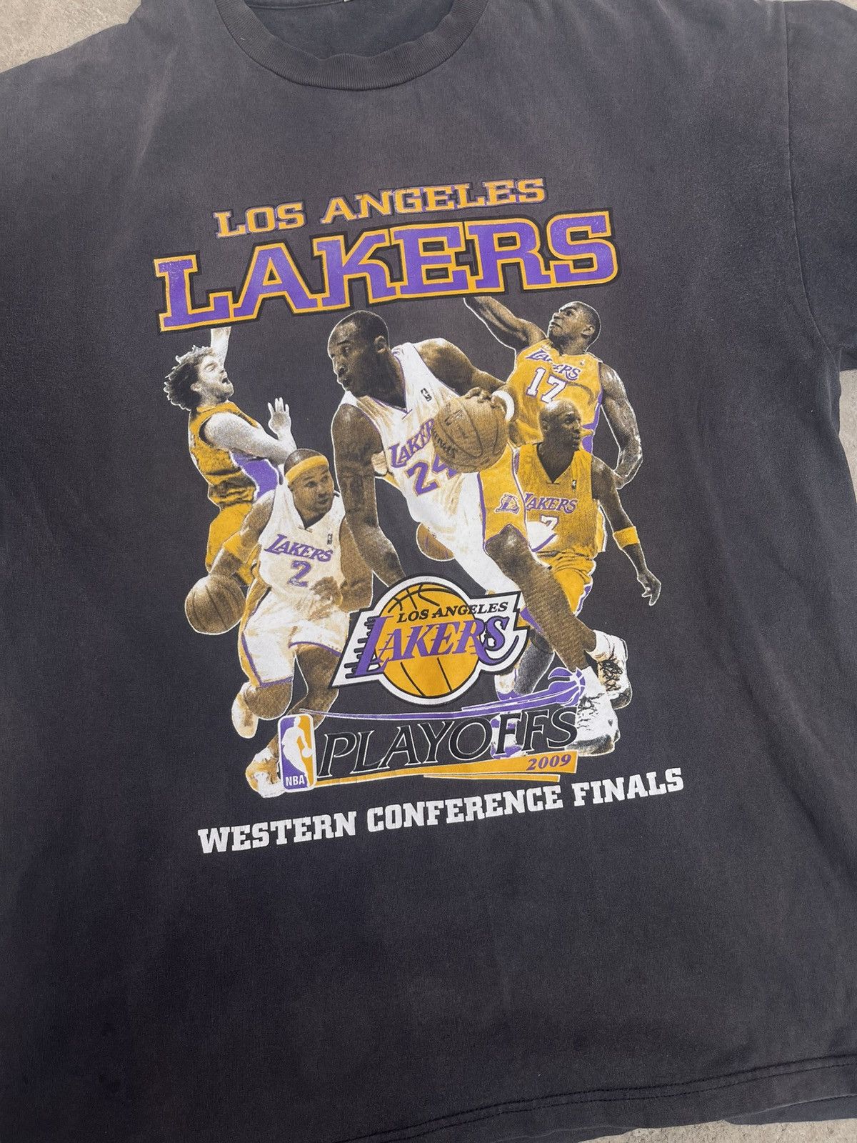 NBA La Lakers 2009 Playoff double sided Kobe Bryant Size US XL / EU 56 / 4 - 2 Thumbnail
