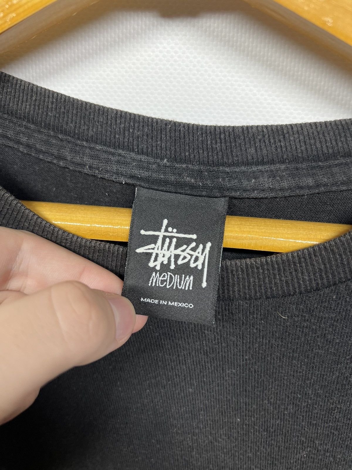 Stussy Vintage Y2k Stussy 🖤 Faded Big Logo T-Shirt 00’s Size US M / EU 48-50 / 2 - 8 Thumbnail