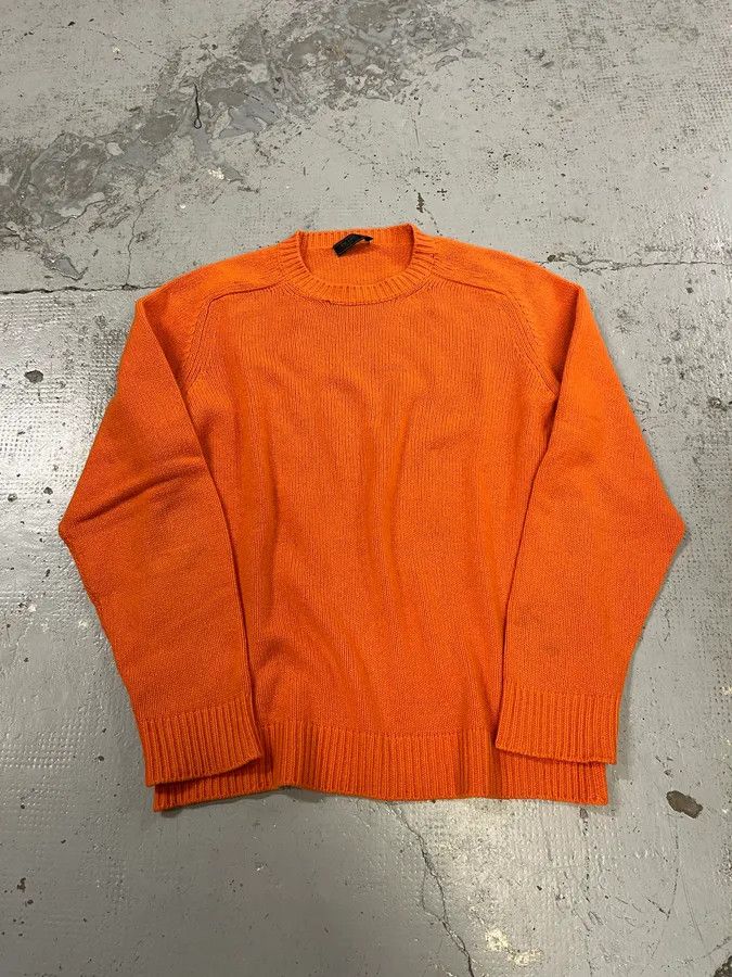 Prada AW2018 Prada Orange Wool Minimalist Sweater Size US L / EU 52-54 / 3 - 5 Thumbnail