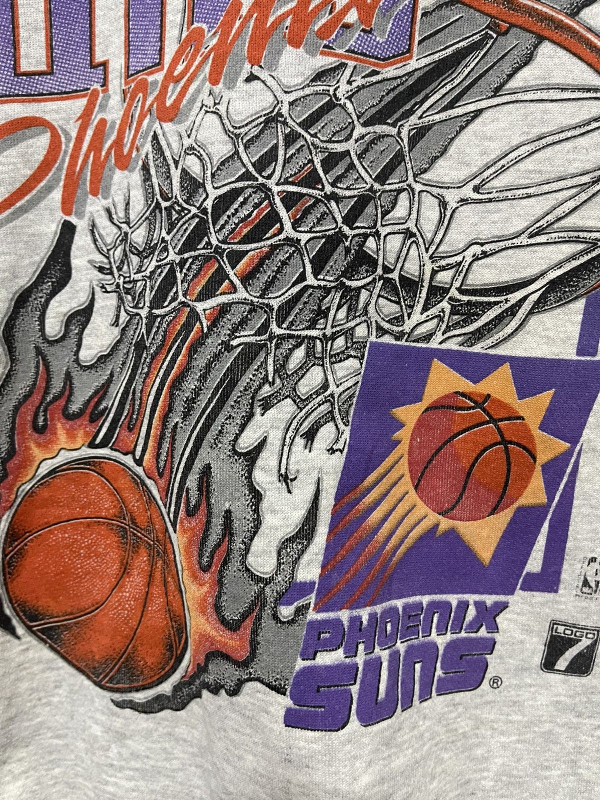 Logo 7 VINTAGE LOGO 7 PHOENIX SUNS SWEATSHIRT DISTRESSED Size US L / EU 52-54 / 3 - 7 Thumbnail