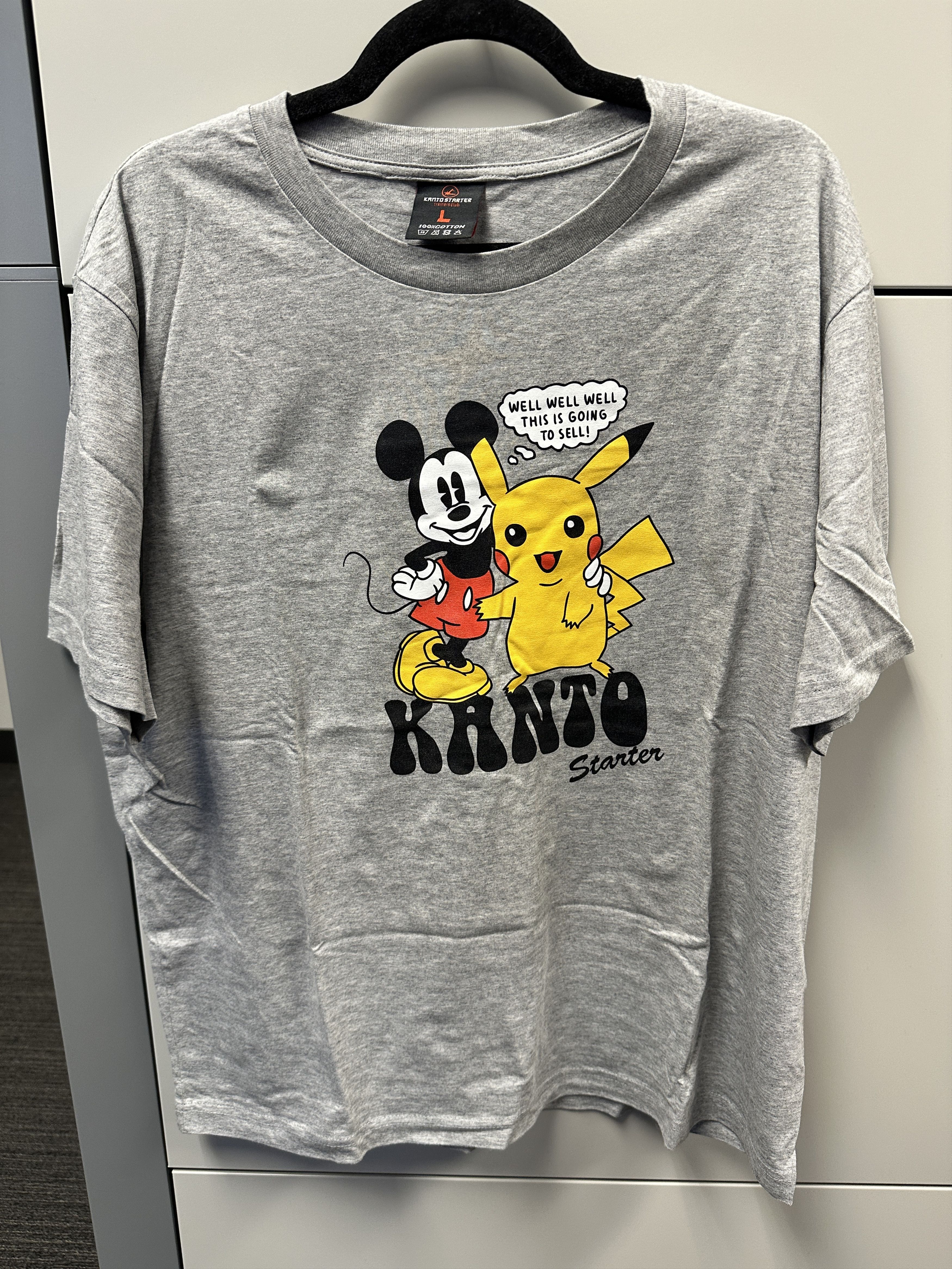 Kanto Starter Kanto Starter Pokemon Mickey Pikachu Tee Large Size US L / EU 52-54 / 3 - 1 Thumbnail