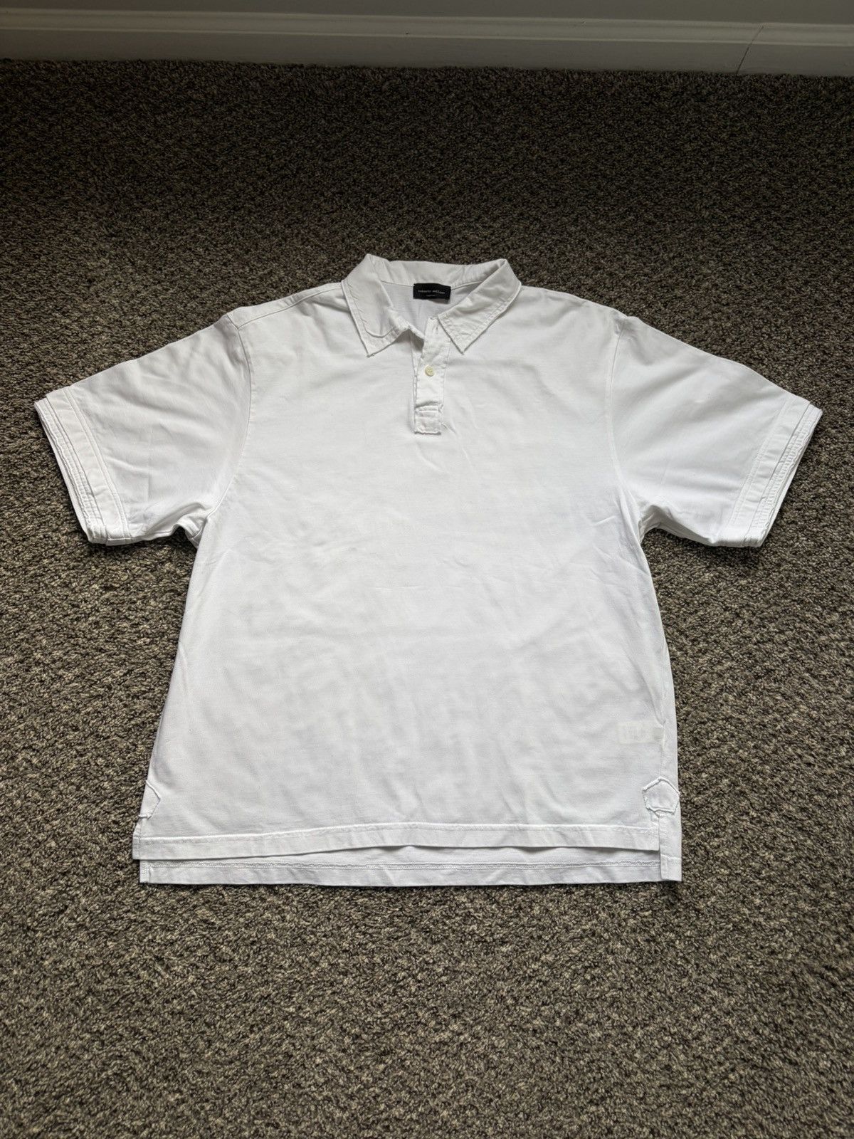 Roberto Collina Roberto Collina Distressed Boxy Polo Size US L / EU 52-54 / 3 - 1 Thumbnail