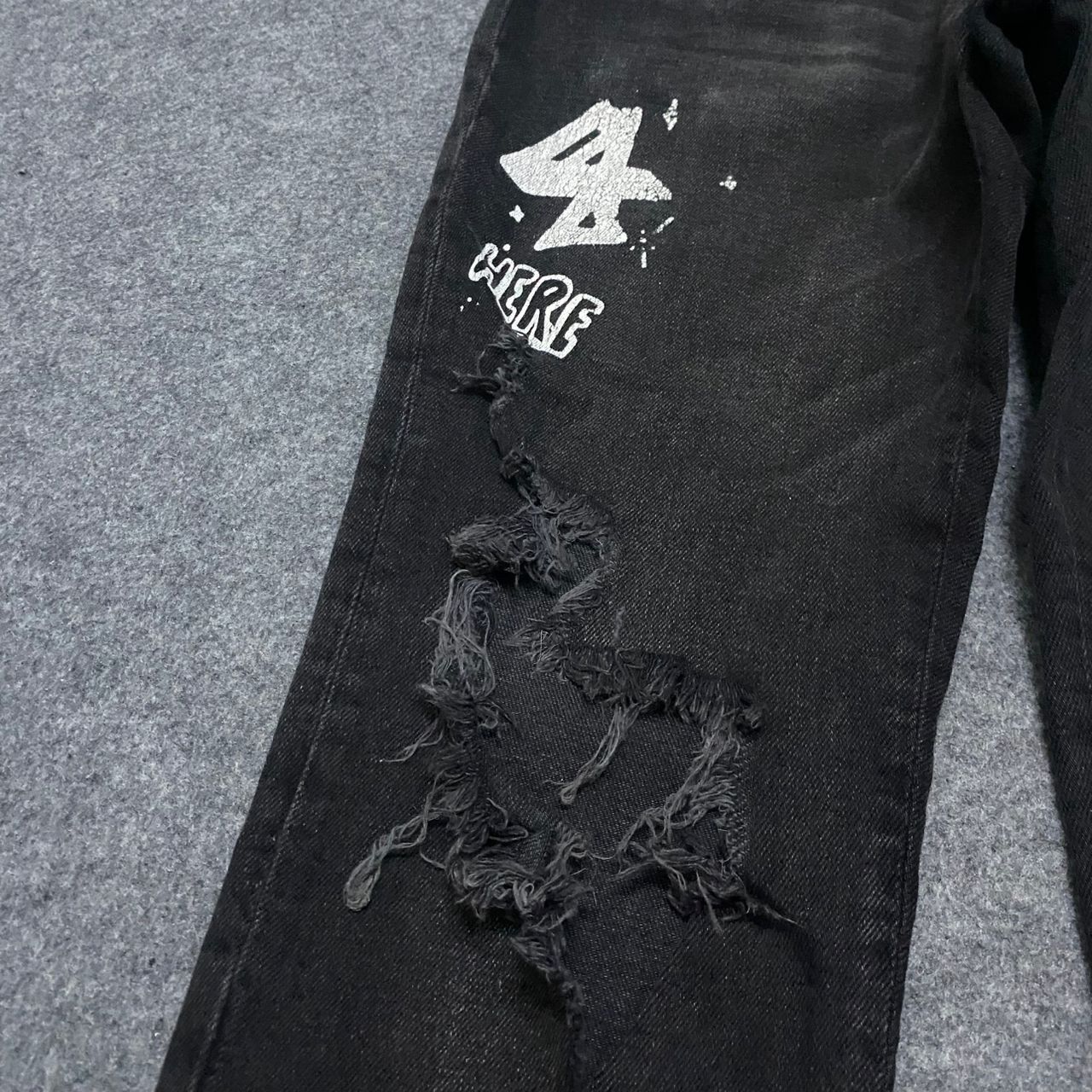 Bershka 💥Best Offer💥Bershka Skinny Punk Distressed Denim Size US 32 / EU 48 - 7 Thumbnail