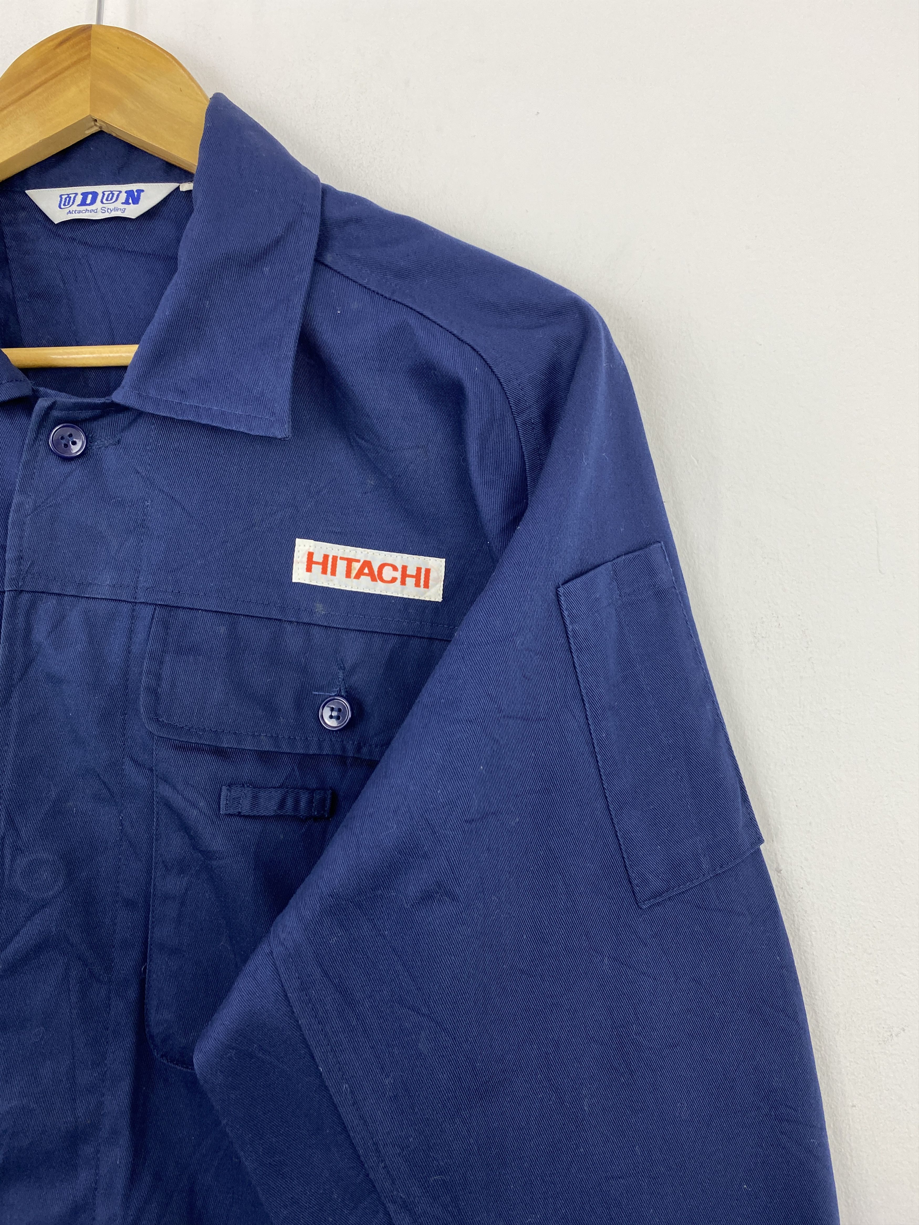 Japanese Brand Vintage Japanese Workwear Hitachi Workers Denim Jacket J1782 Size US L / EU 52-54 / 3 - 6 Thumbnail