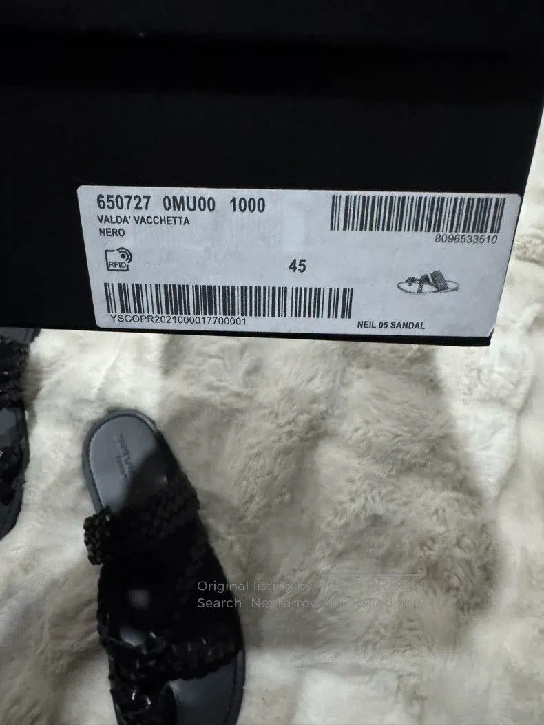 Saint Laurent Paris Saint Laurent Paris Woven Men's Slippers Sandals Size US 12 / EU 45 - 8 Thumbnail