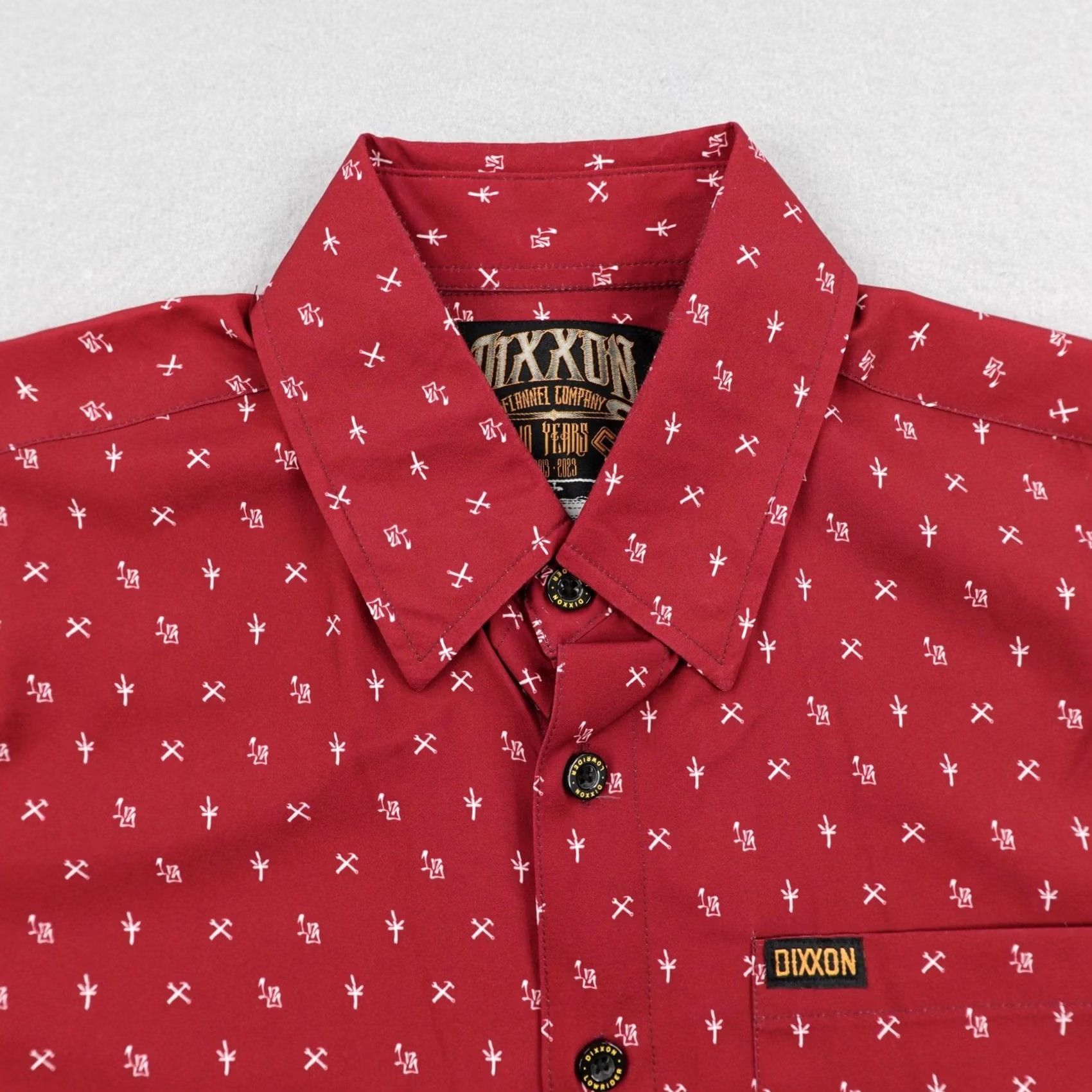 Vintage Dixxon Shirt Mens XS Red Lowrider Cars Button Up Performance Party Size US XS / EU 42 / 0 - 2 Thumbnail