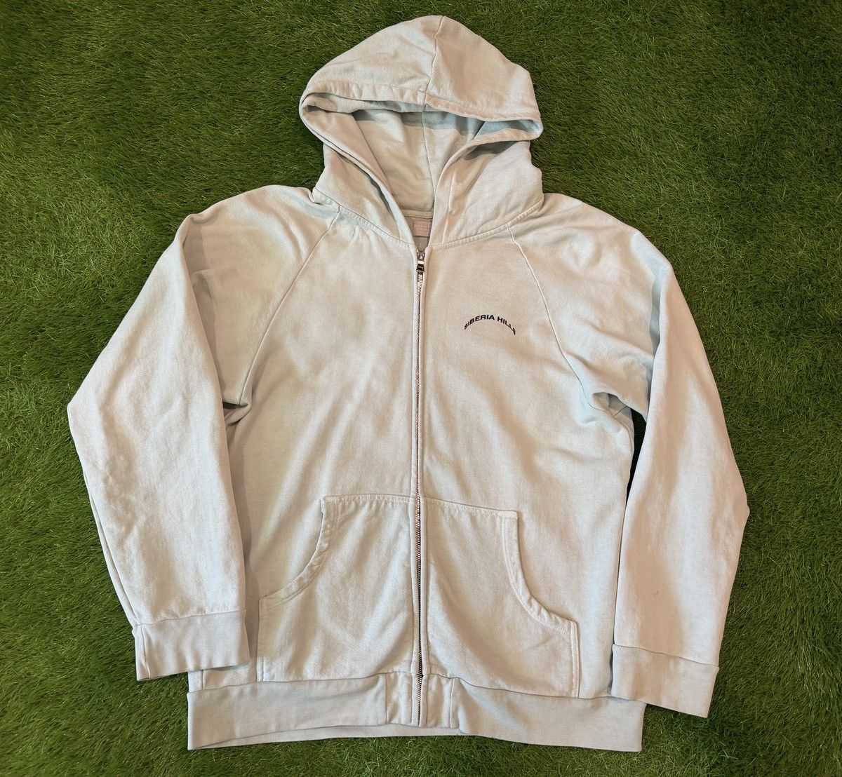 Siberia Hills Siberia Hills - Pentagon Skulls Grunge Zip Up Hoodie Mint Size US XL / EU 56 / 4 - 4 Thumbnail