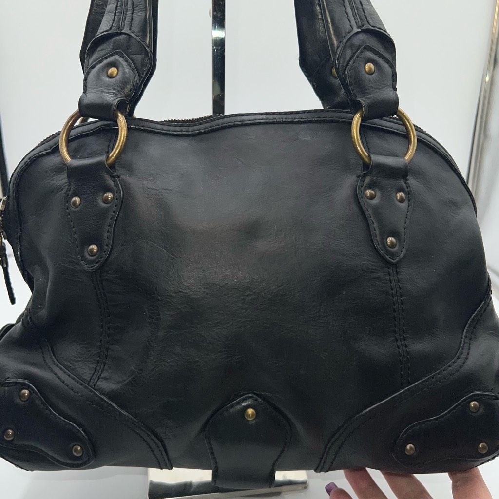 Michael Kors MICHAEL KORS Black Soft Genuine Pebble Leather Handbag with Dust Bag Size ONE SIZE - 5 Thumbnail