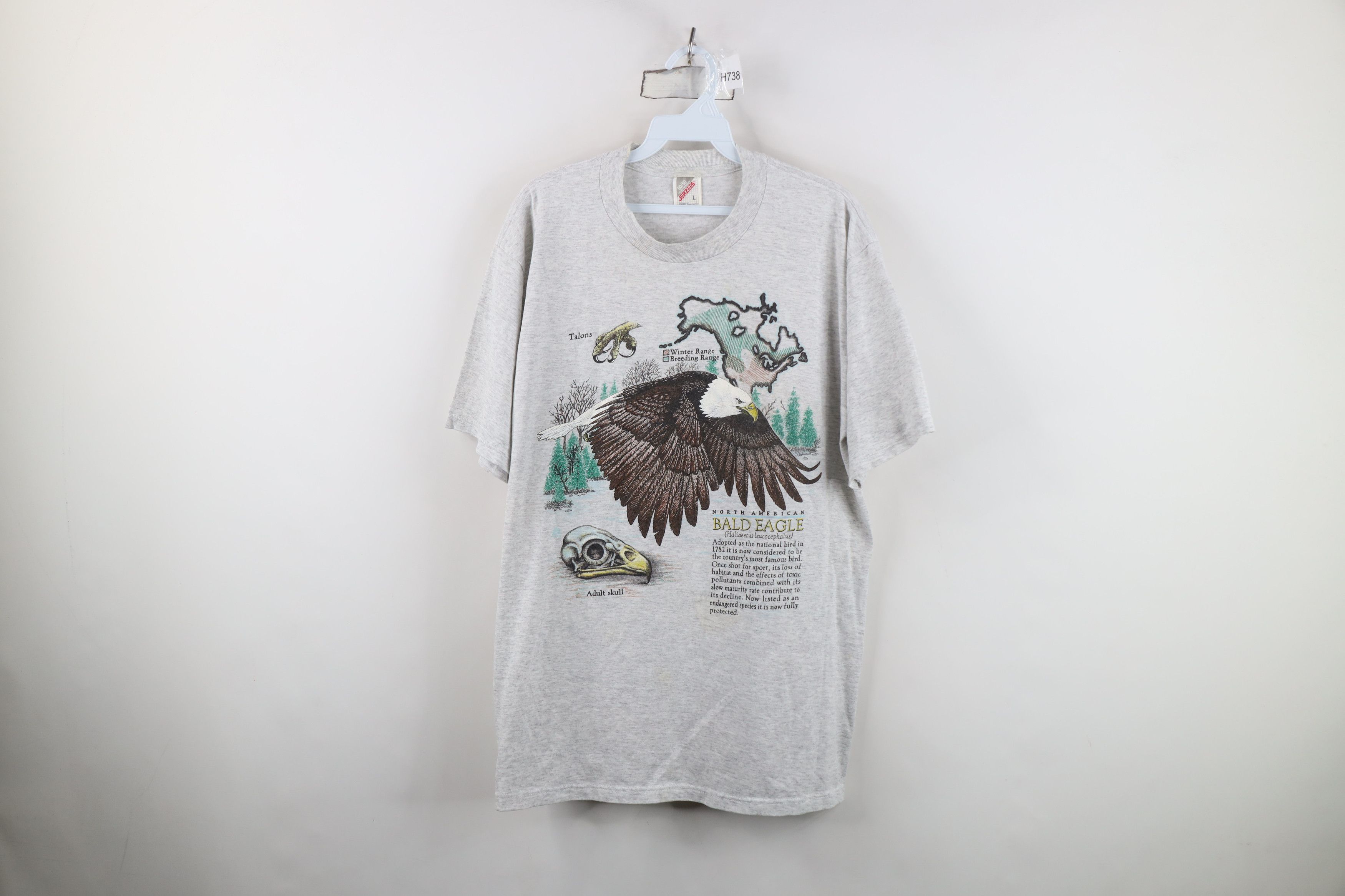 Vintage Vintage 90s Streetwear North American Bald Eagle T-Shirt USA Size US L / EU 52-54 / 3 - 1 Thumbnail