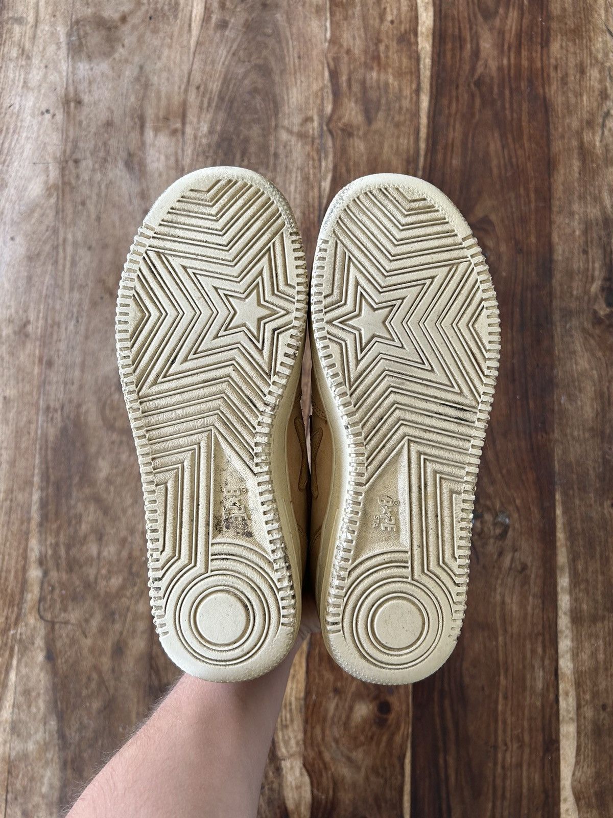 Bape 00s Nigo Era Bape Bapesta FS-019 Mid Suede Wheat Size US 10 / EU 43 - 6 Thumbnail