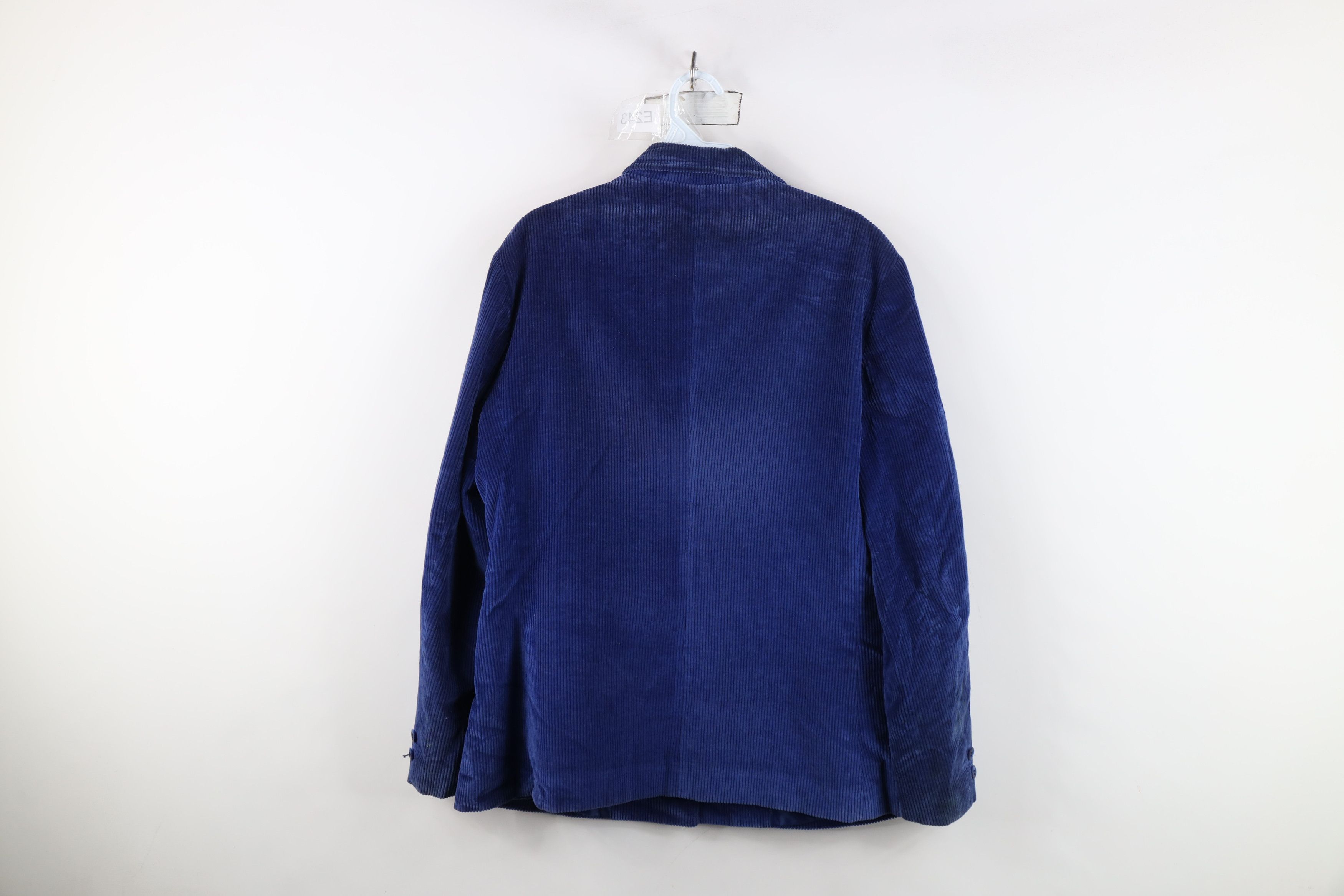 Vintage Vintage 70s Streetwear Corduroy Suit Blazer Jacket Blue Size XXL / US 16-18 / IT 52-54 - 12 Thumbnail