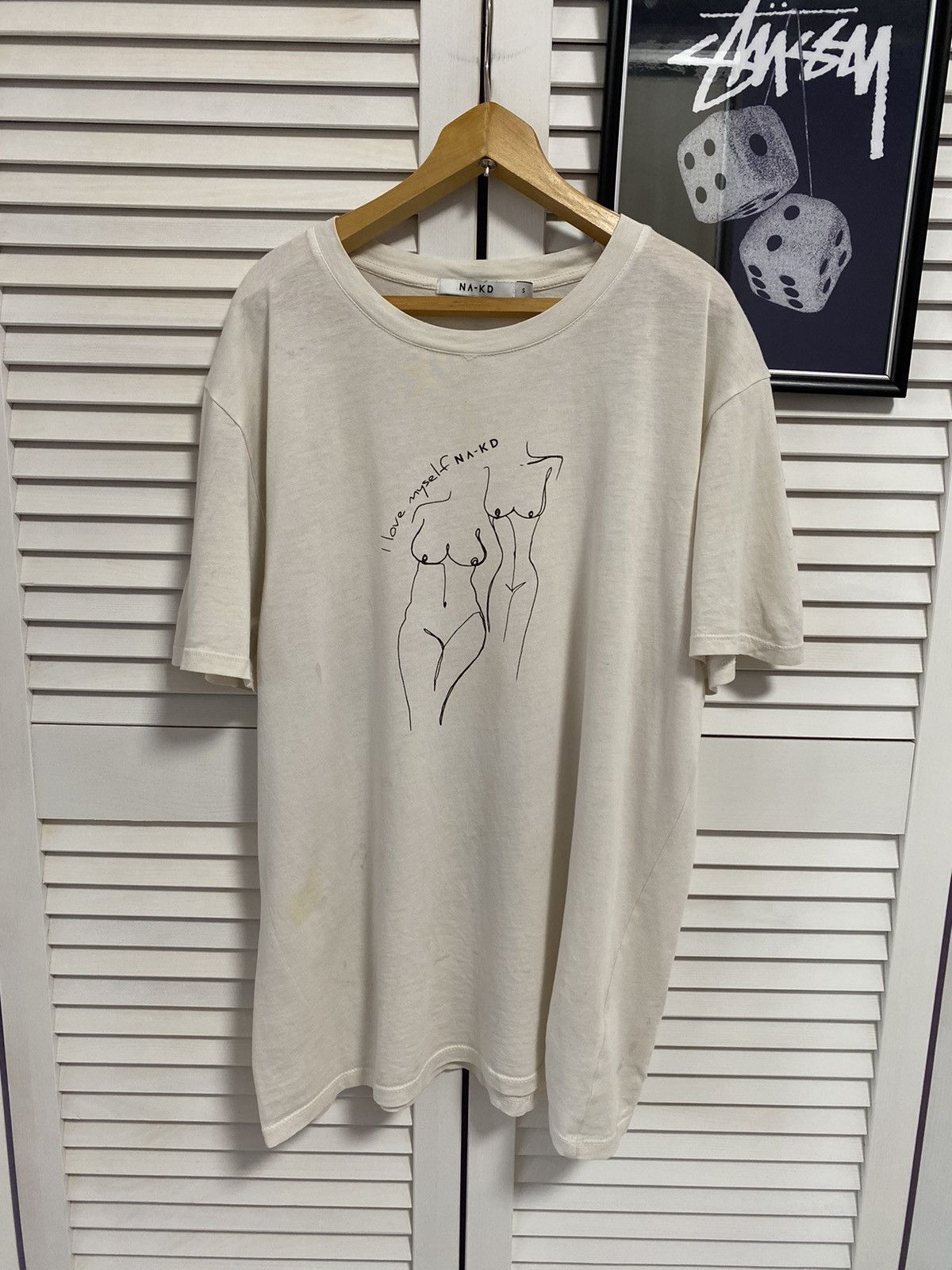 Japanese Brand T-Shirt Tee NA-KD I Love Myself Tits Art Graphic Print Size US S / EU 44-46 / 1 - 1 Thumbnail