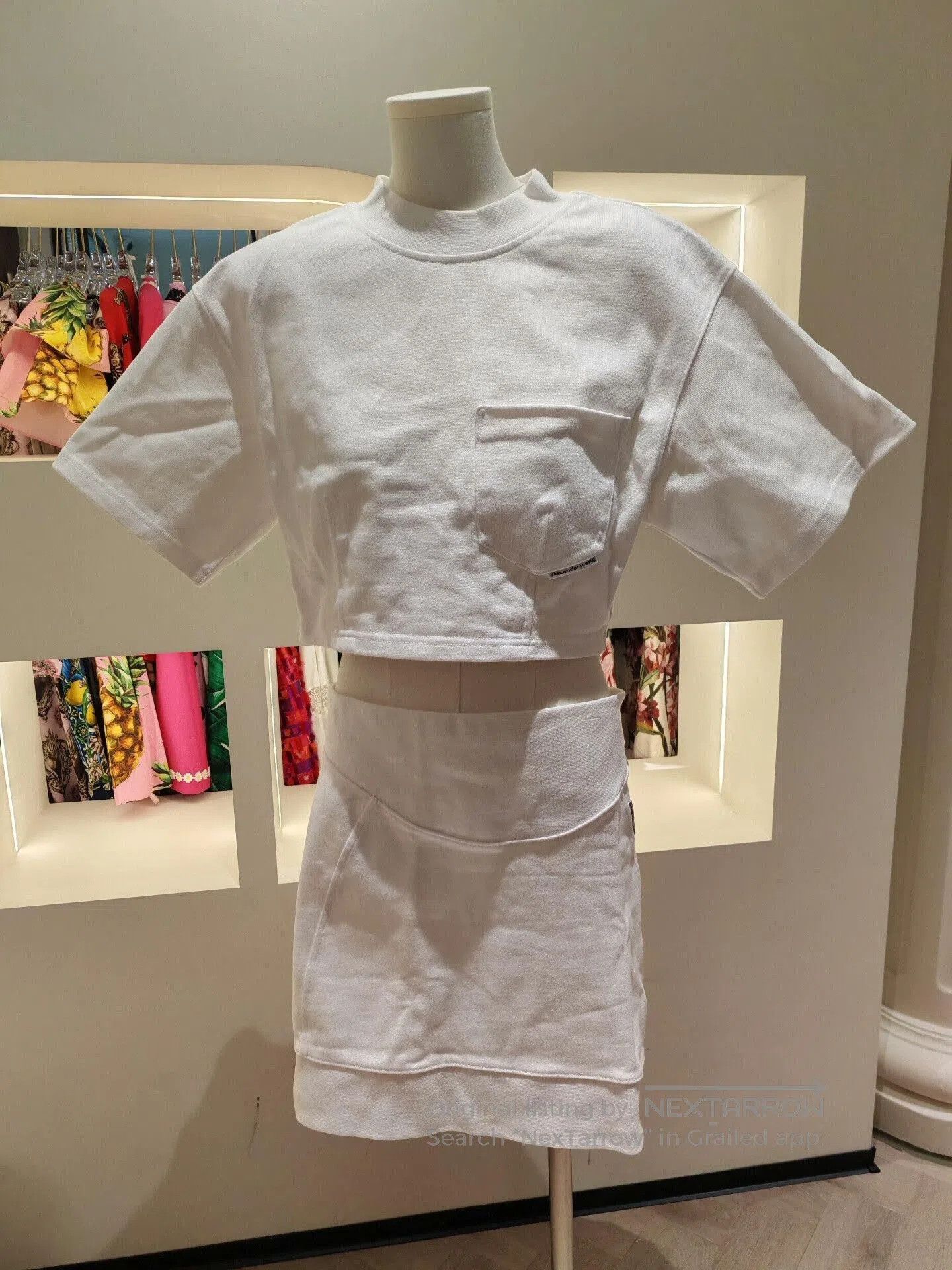 Alexander Wang Alexander Wang Short Sleeve Skirt Set. Size S / US 4 / IT 40 - 1 Thumbnail