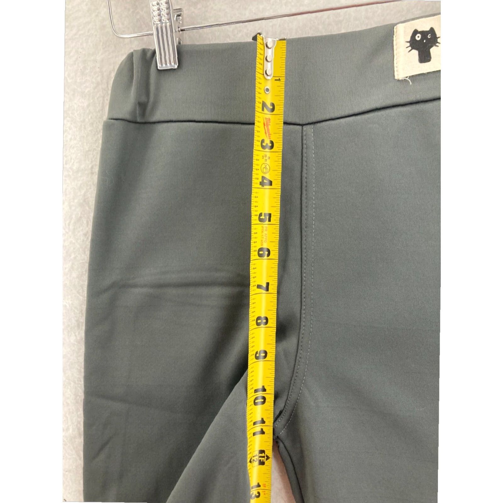 Vintage Black Fleece Lined Sweatpants Womens Adult Medium Logo Cat Pants Activewear Size 25" / US 0 / IT 36 - 4 Thumbnail