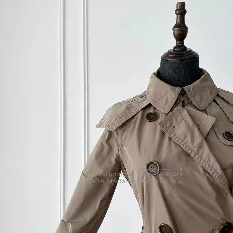 Burberry Burberry Women's Khaki Trench Coat. Size S / US 4 / IT 40 - 6 Thumbnail