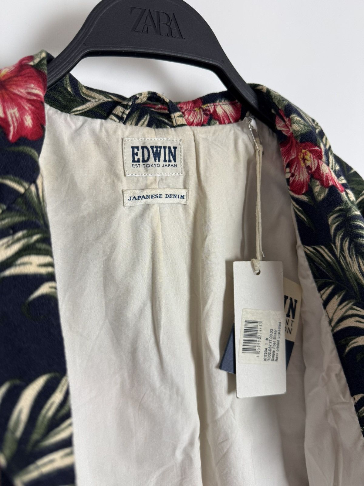 Edwin New! Edwin Simple Post Japanese Denim Floral Blazer Jacket Size US M / EU 48-50 / 2 - 15 Thumbnail