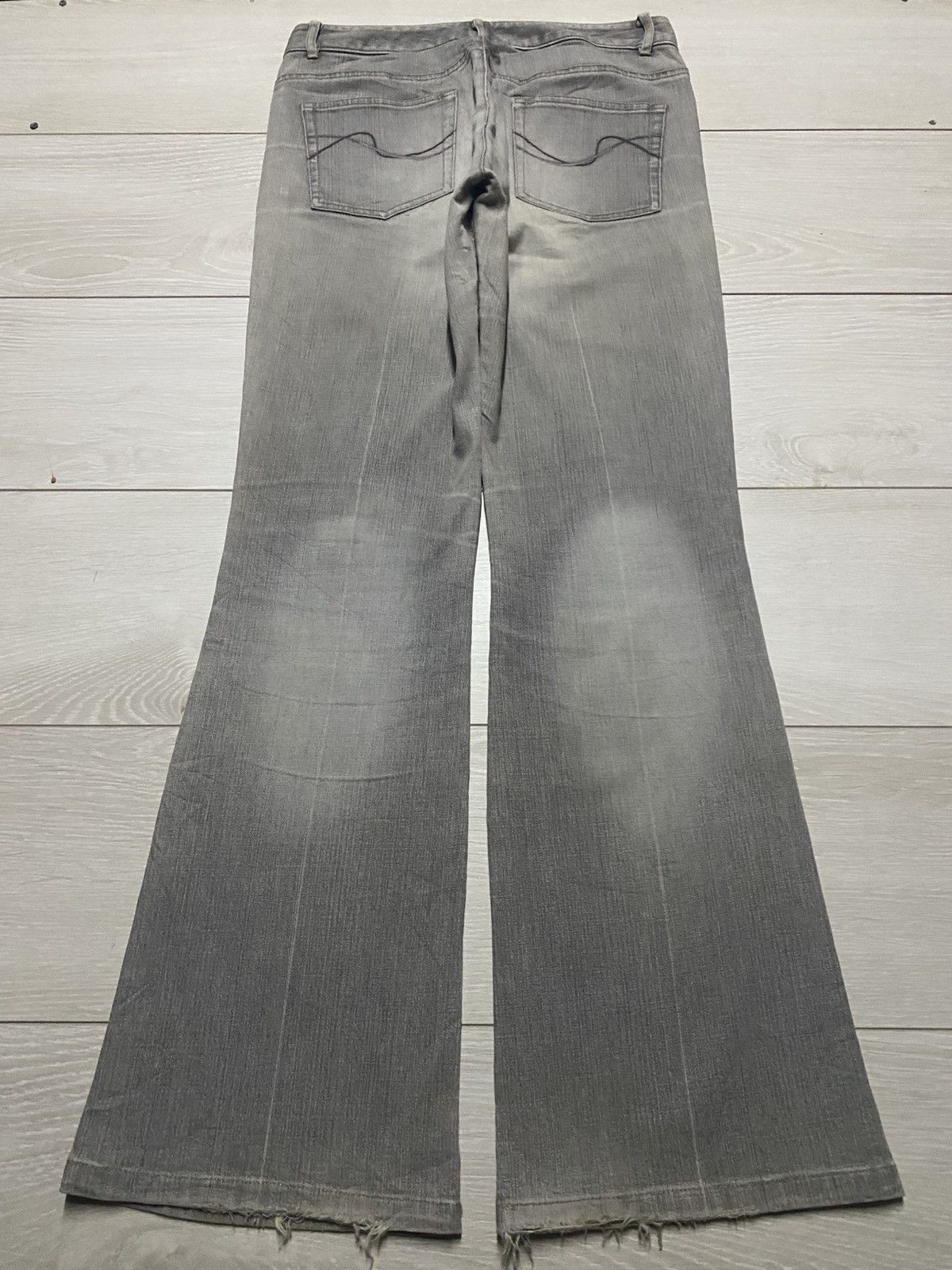 Japanese Brand Vintage Japanese Gerald Darel Grey Embroidery Flare Jeans Size US 30 / EU 46 - 2 Thumbnail