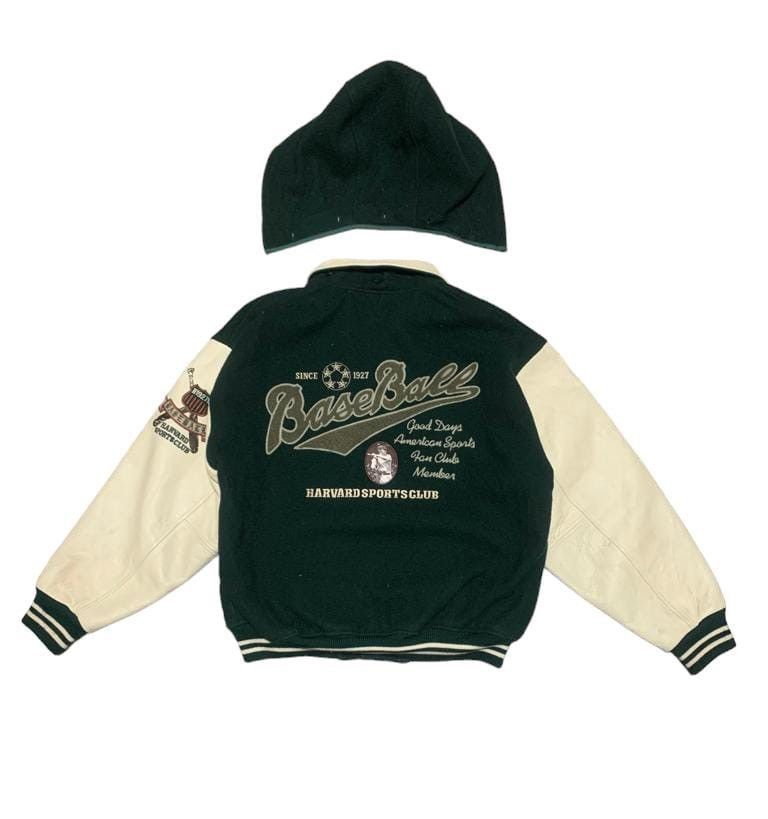 Vintage Vintage 90s Harvard Sports Baseball Club Wool Varsity Jacket Size US L / EU 52-54 / 3 - 2 Thumbnail