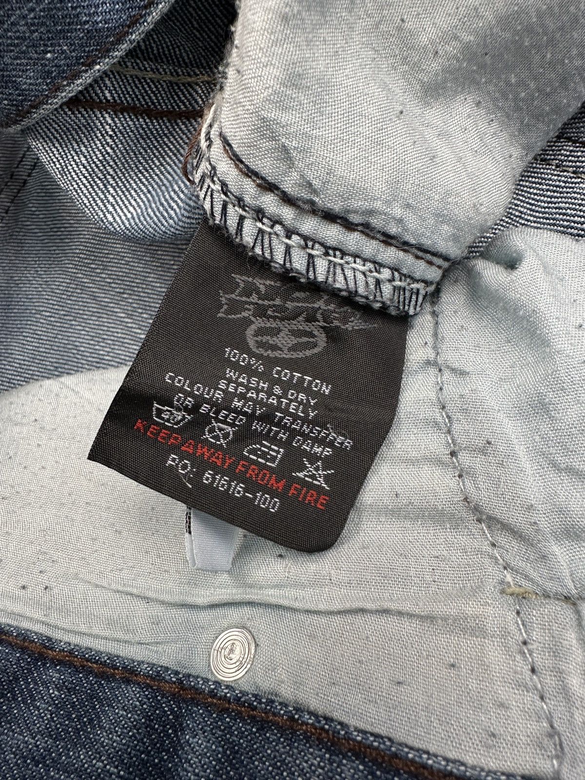 No Fear Rare NO FEAR Skull Embroidered Baggy Jeans Pants size 38 Size US 38 / EU 54 - 13 Thumbnail