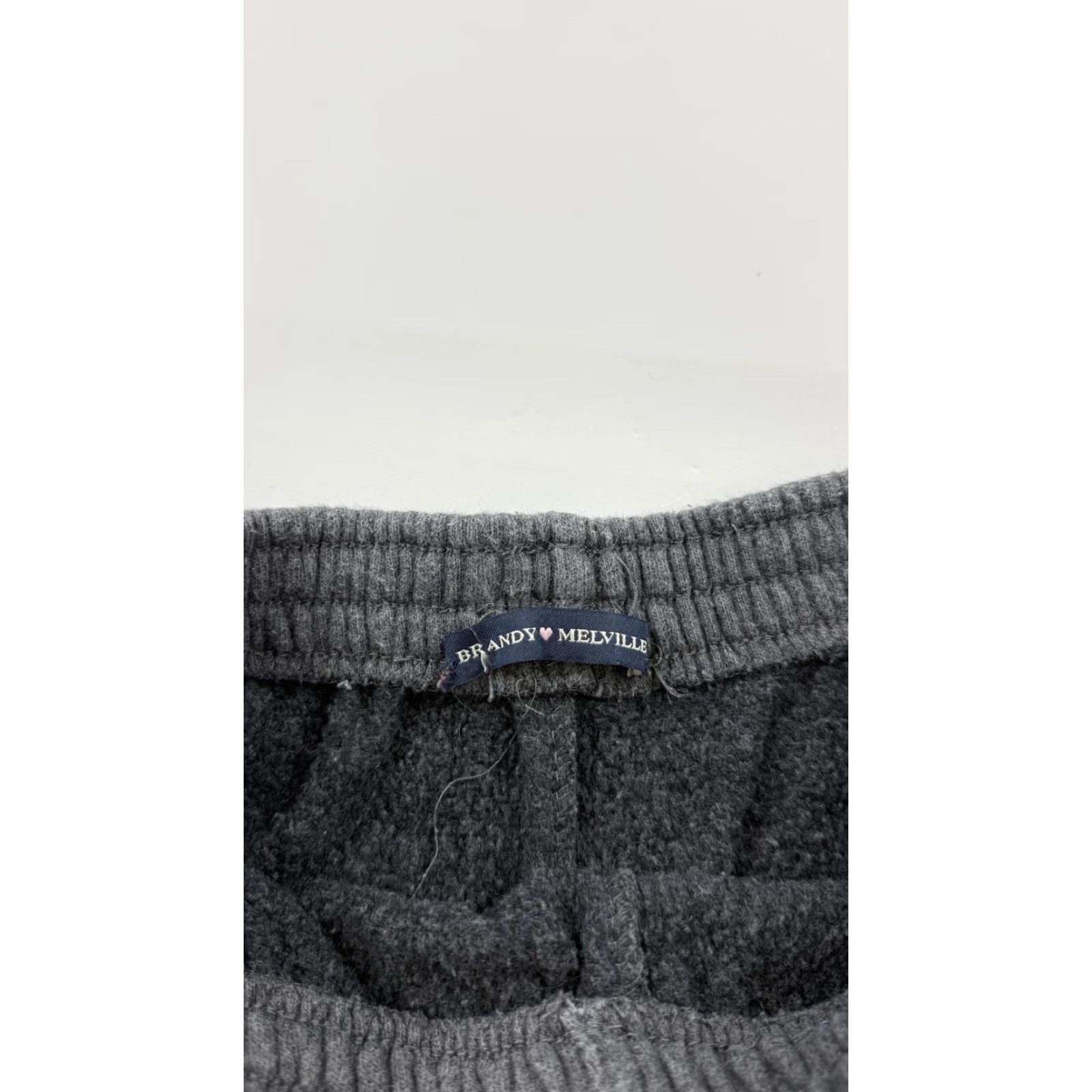 Brandy Melville Brandy Melville Shorts Womens Small Gray Dolphin Hem Fleece Lounge Made Italy Size 42" / US 20 - 2 Thumbnail