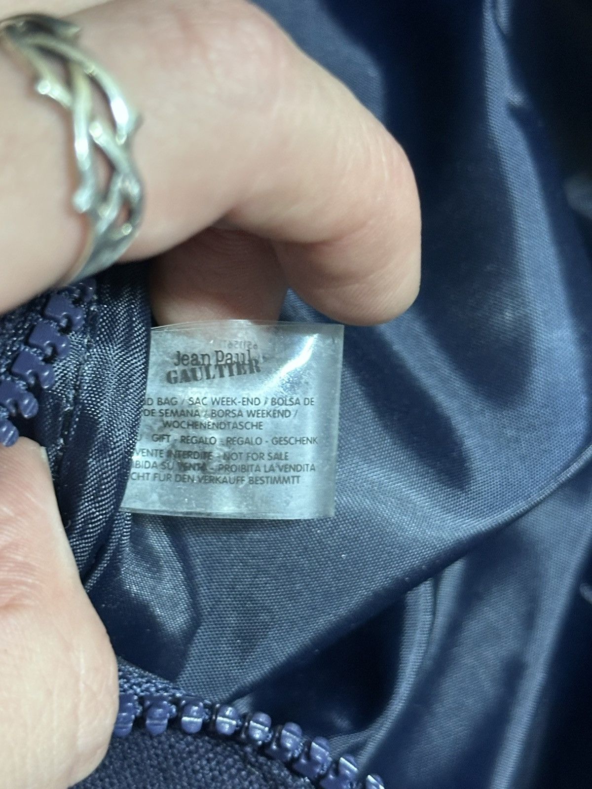 Jean Paul Gaultier Jean Paul Gaultier Parfums Striped Weekend Duffle Bag Size ONE SIZE - 11 Thumbnail